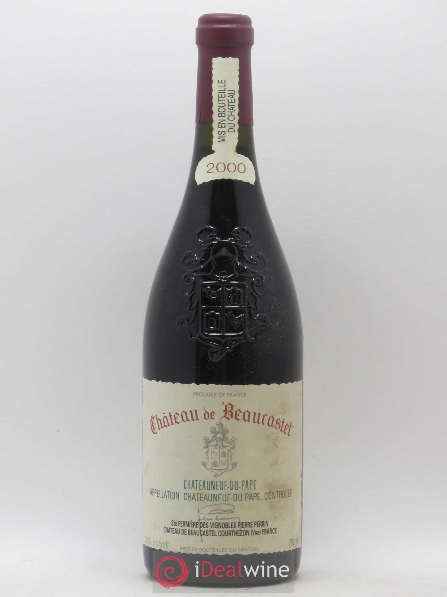 Châteauneuf-du-Pape Château de Beaucastel Famille Perrin 2000 - Lot de 1 bouteille - 0
