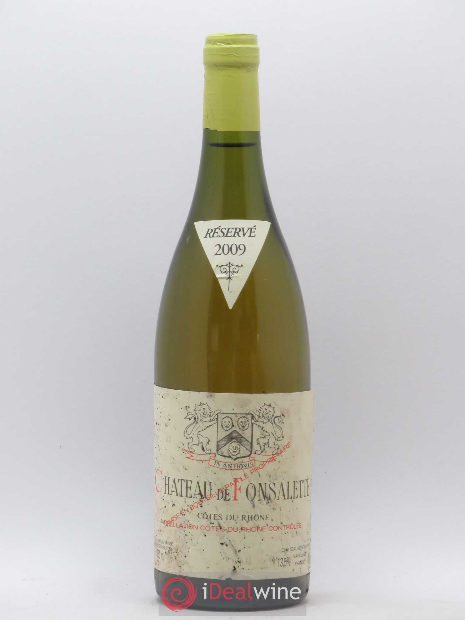 Côtes-du-Rhône Château de Fonsalette Emmanuel Reynaud 2009 - Lot de 1 bouteille - 0