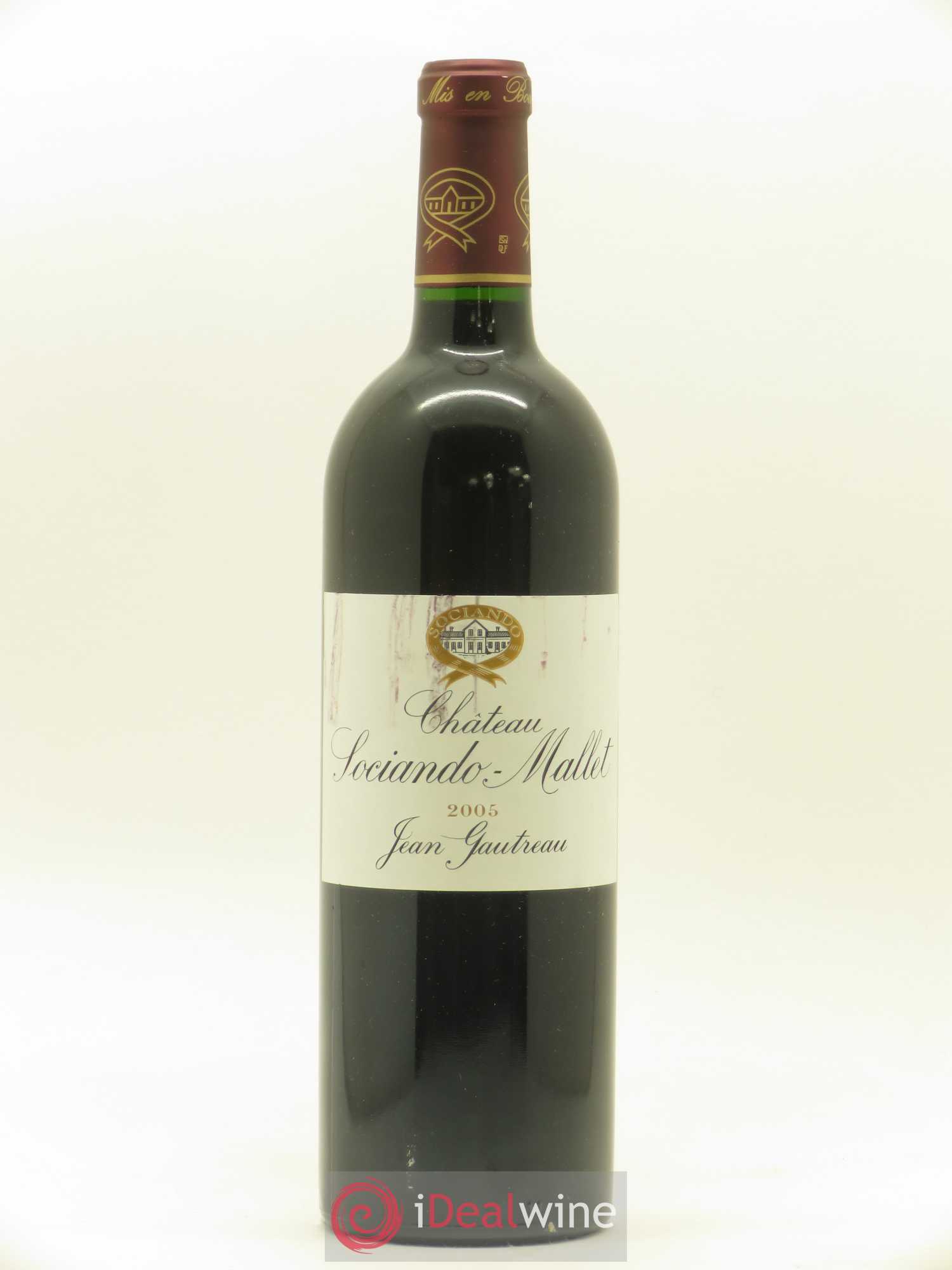 Château Sociando Mallet 2005 - Lot de 1 bouteille - 0