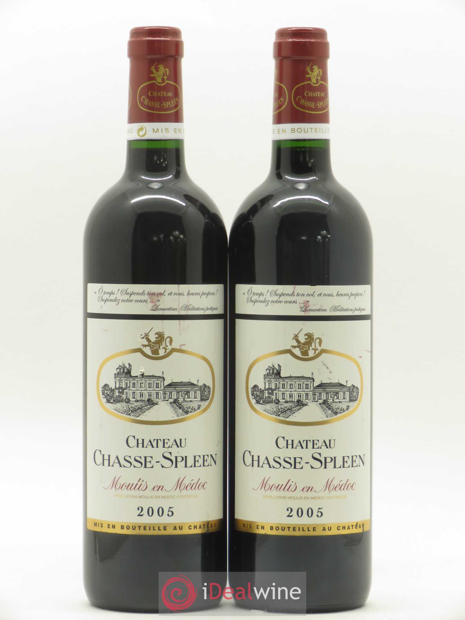 Château Chasse Spleen 2005 - Lot de 2 bouteilles - 0