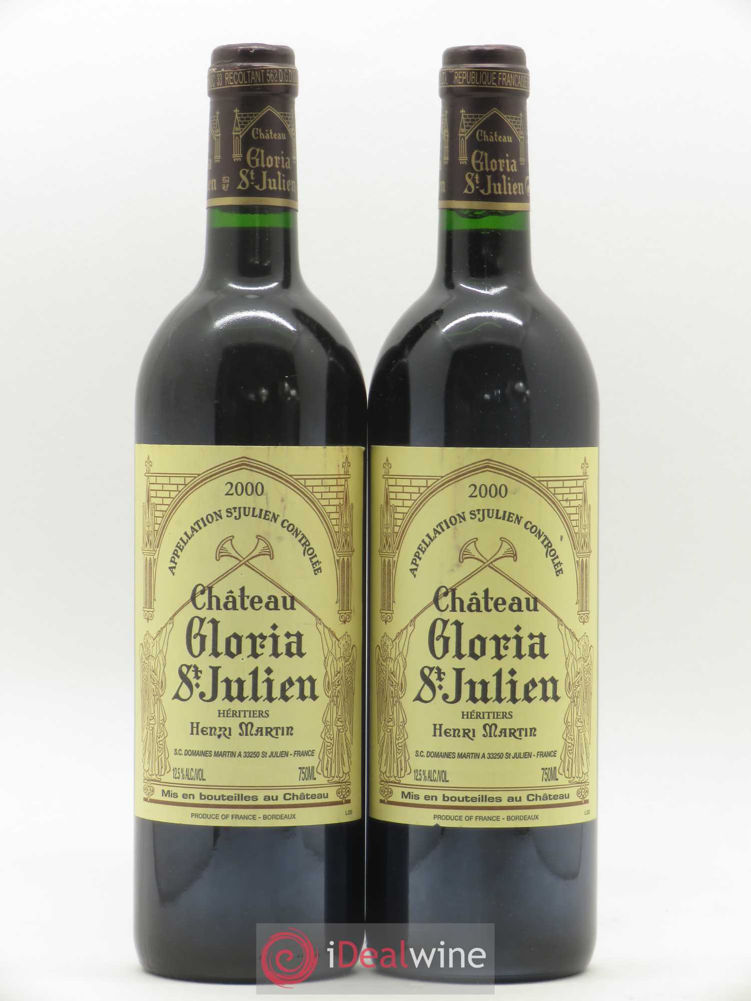 Château Gloria 2000 - Lot de 2 bouteilles - 0