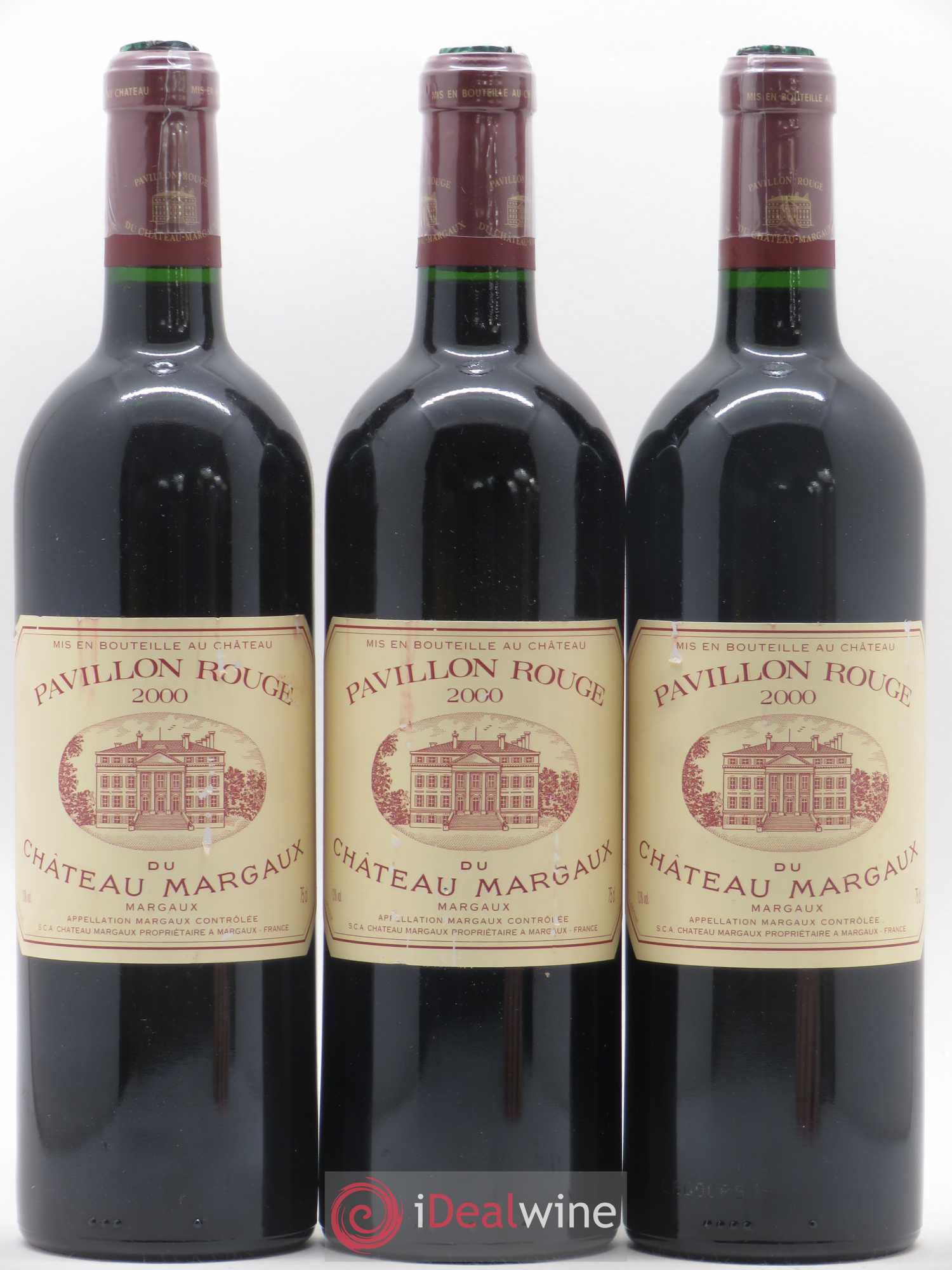 Pavillon Rouge du Château Margaux Second Vin 2000 - Lot de 3 bouteilles - 0
