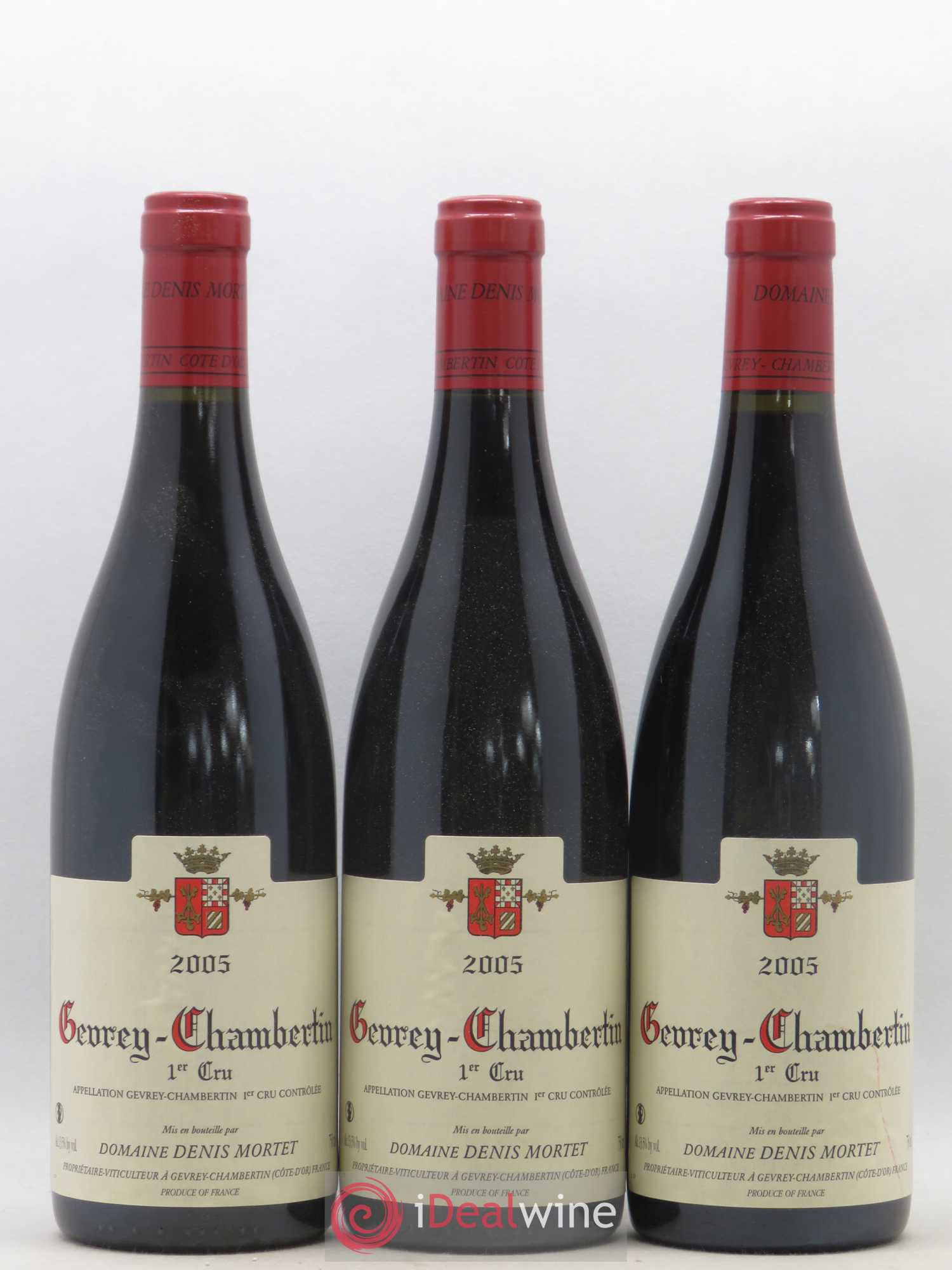 Gevrey-Chambertin 1er Cru Denis Mortet (Domaine) 2005 - Lot de 3 bouteilles - 0