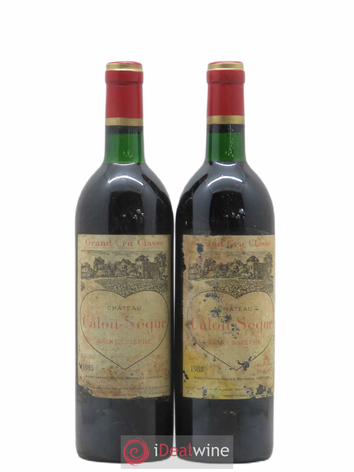 Château Calon Ségur 3ème Grand Cru Classé 1985 - Lot de 2 bouteilles - 0