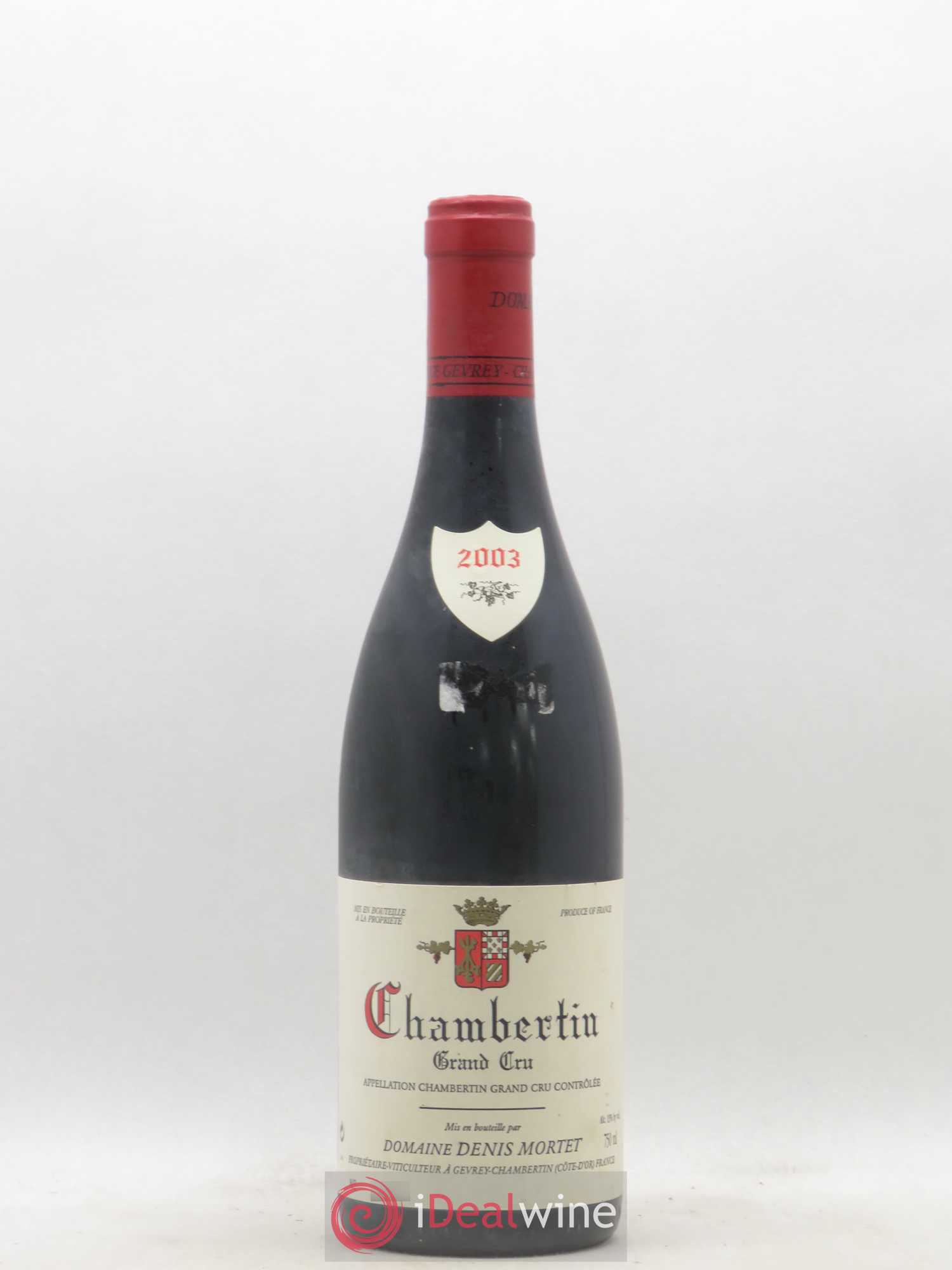 Chambertin Grand Cru Denis Mortet (Domaine) 2003 - Lot de 1 bouteille - 0