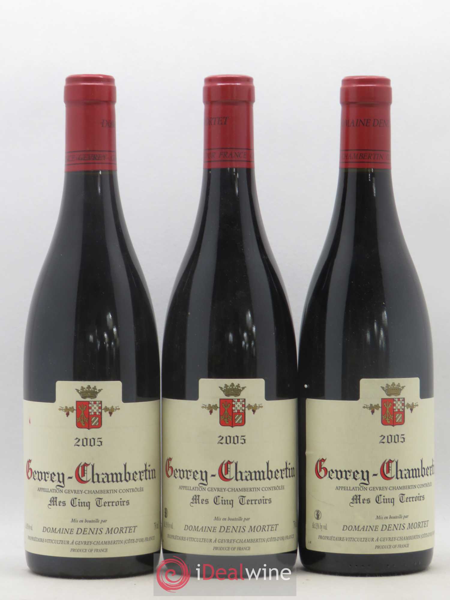 Gevrey-Chambertin Mes Cinq Terroirs Denis Mortet (Domaine) 2005 - Lot de 3 bouteilles - 0