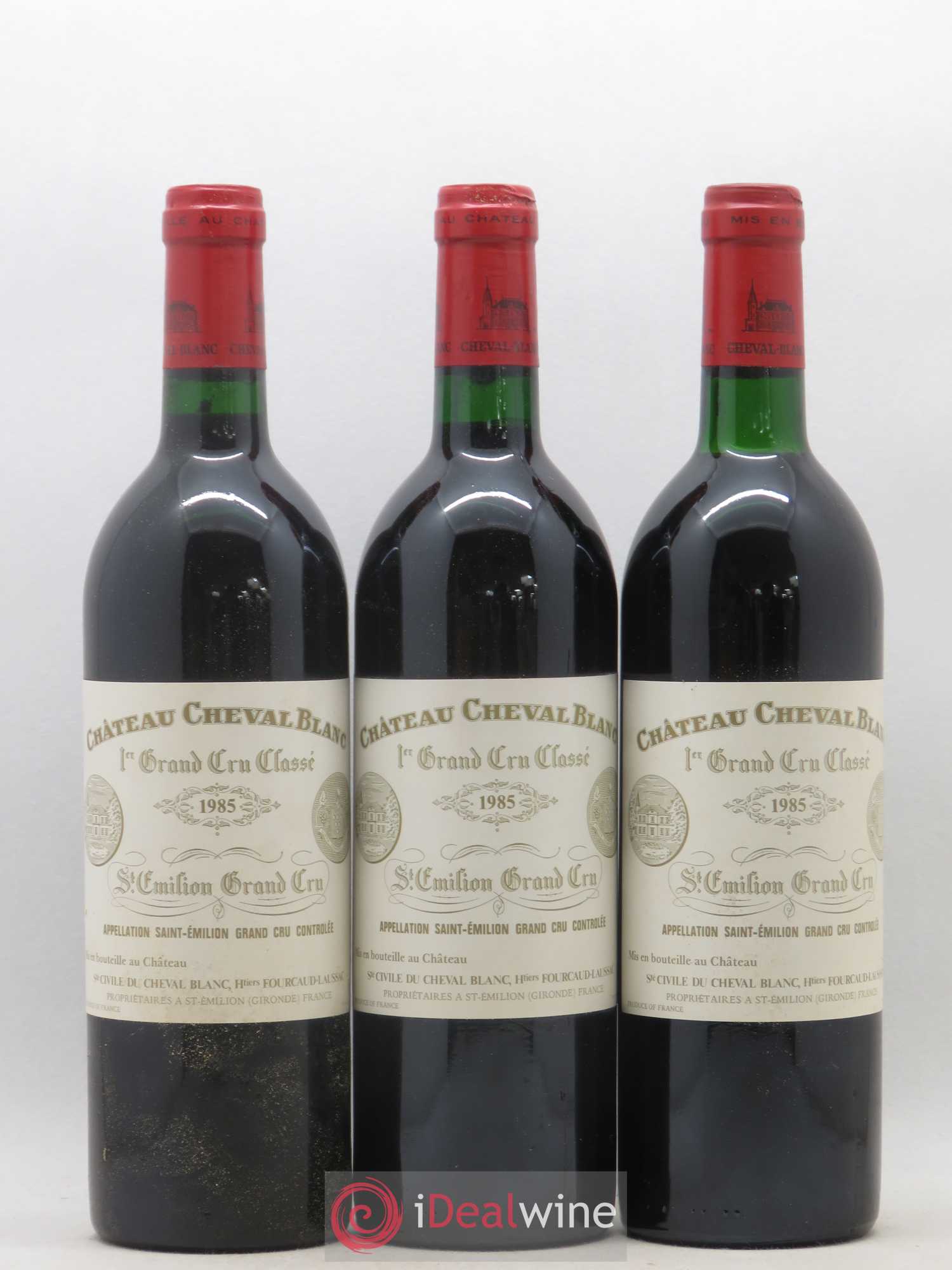 Château Cheval Blanc 1er Grand Cru Classé A 1985 - Lot de 3 bouteilles - 0