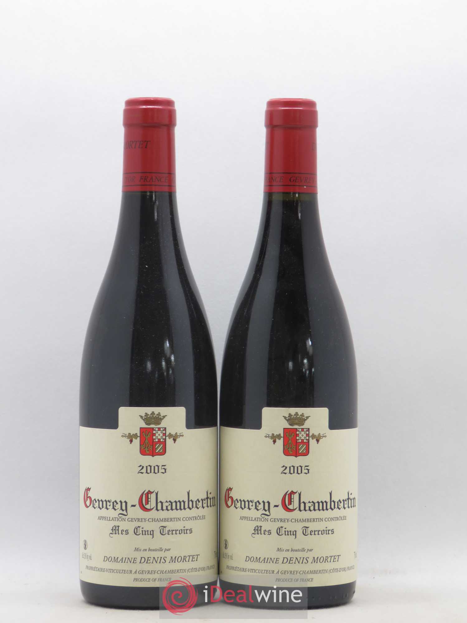 Gevrey-Chambertin Mes Cinq Terroirs Denis Mortet (Domaine) 2005 - Lot de 2 bouteilles - 0