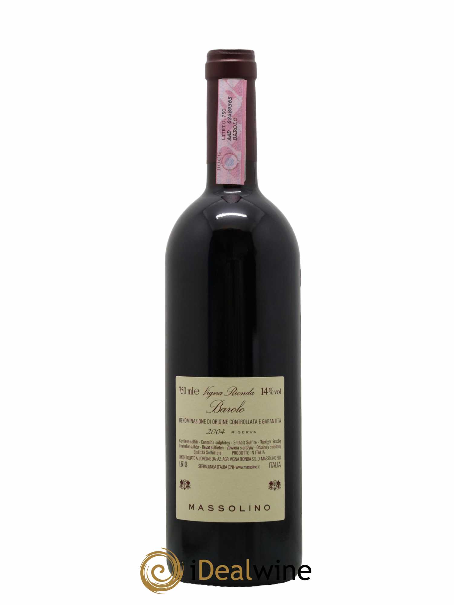 Barolo DOCG Riserva Vigna Rionda Massolino 2004 - Lotto di 1 bottiglia - 1