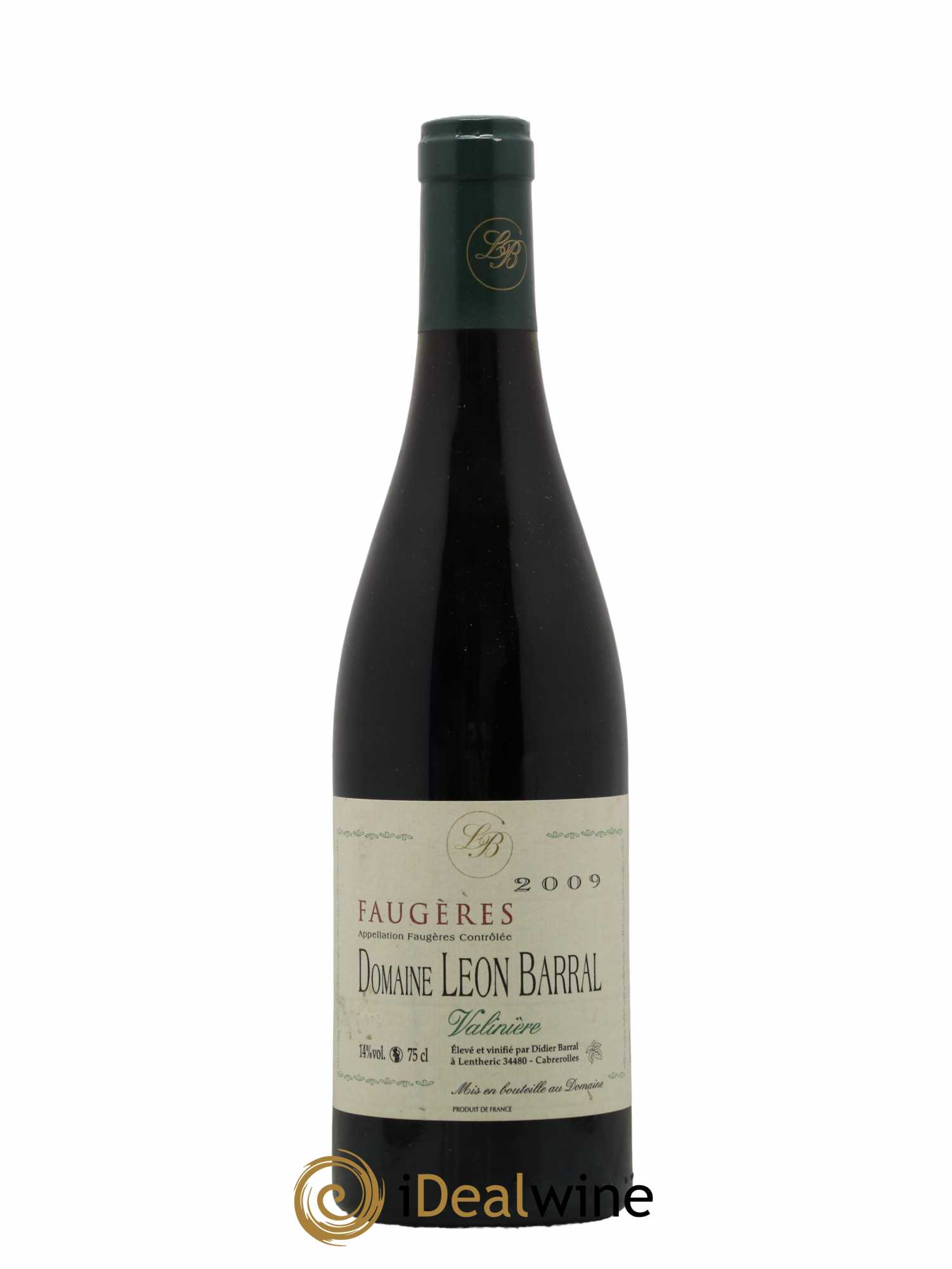 Faugères Valinière Domaine Léon Barral 2009 - Posten von 1 Flasche - 0
