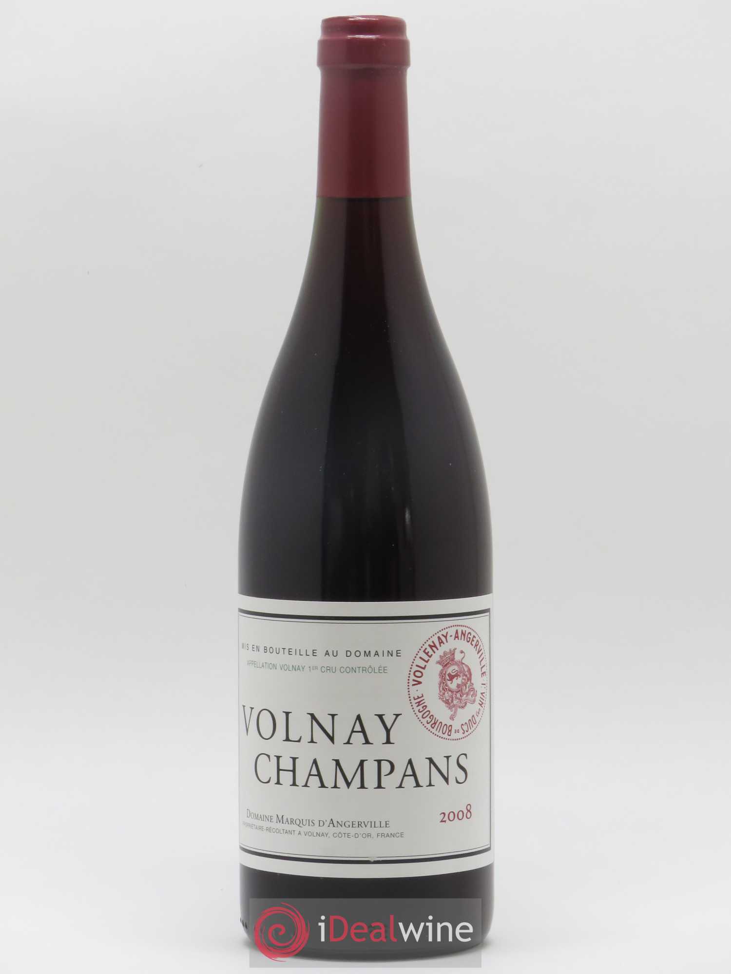 Volnay 1er Cru Champans Marquis d'Angerville (Domaine) 2008 - Lot de 1 bouteille - 0