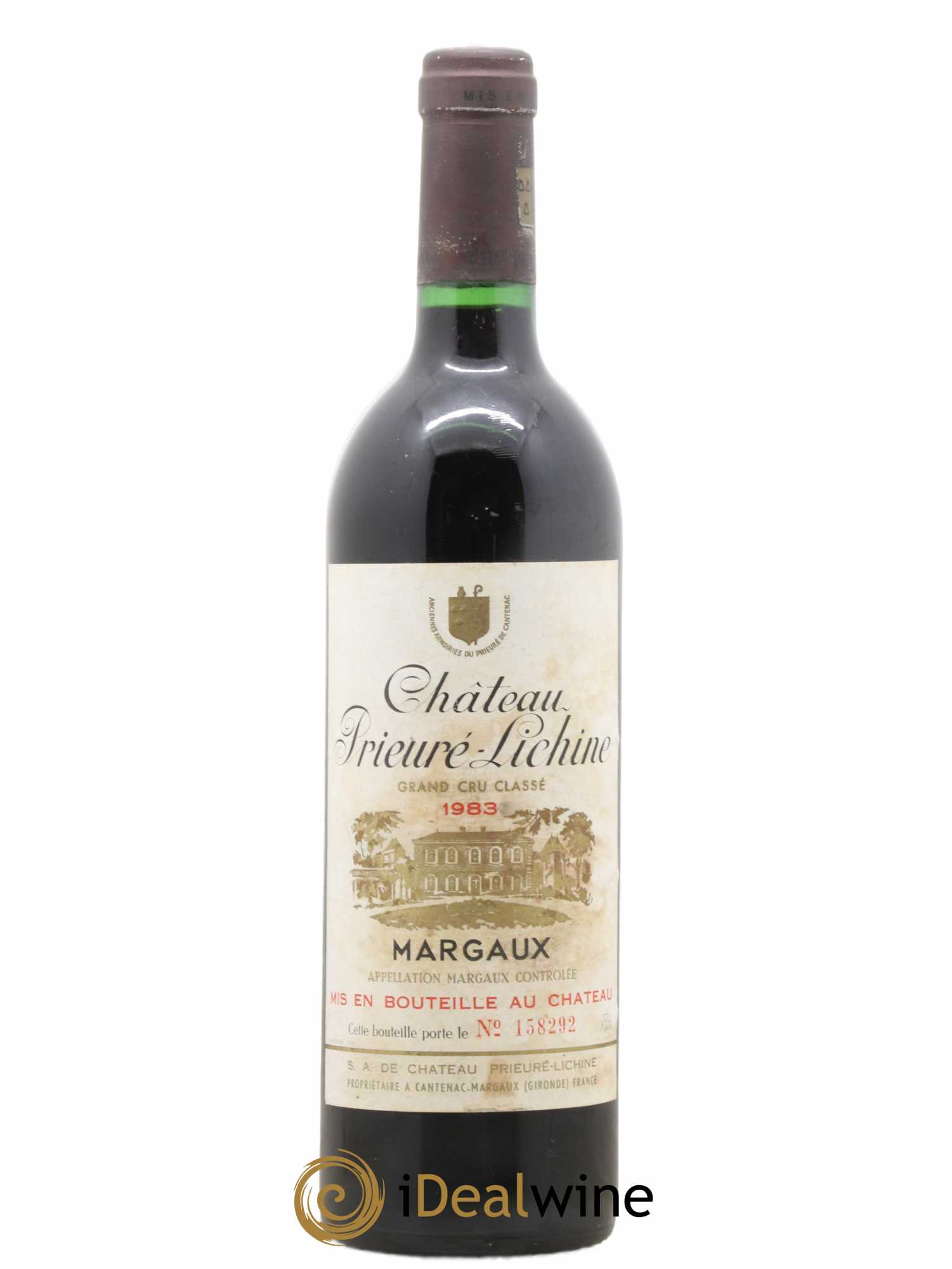 Château Prieuré Lichine 4ème Grand Cru Classé 1983 - Lot of 1 bottle - 0