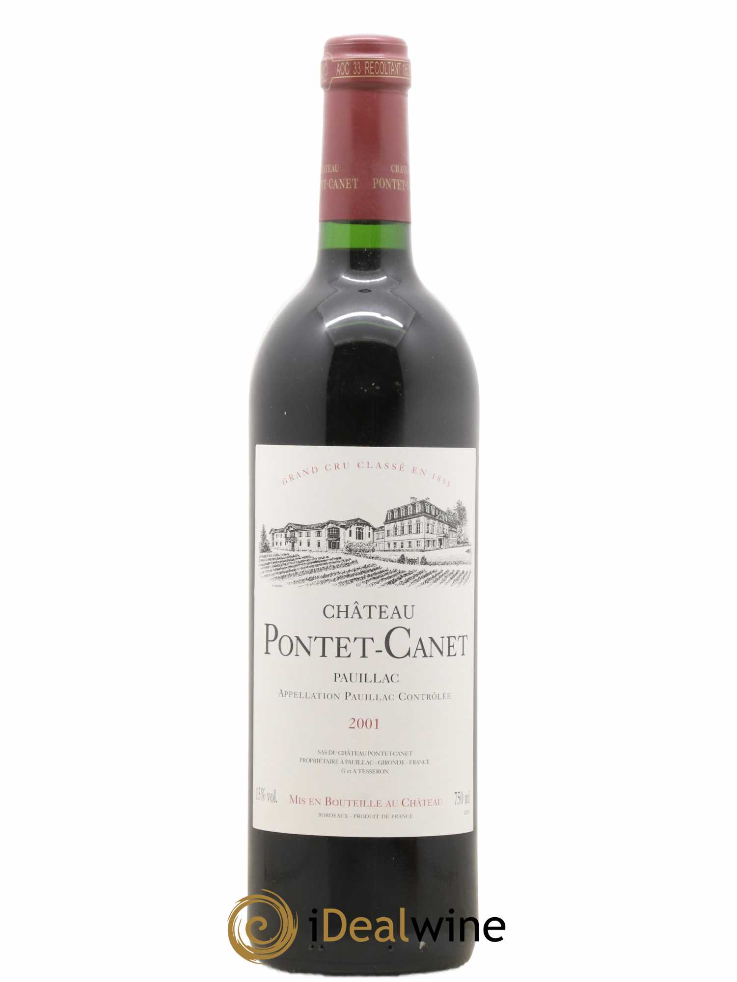 Château Pontet Canet 5ème Grand Cru Classé 2001 - Lot of 1 bottle - 0