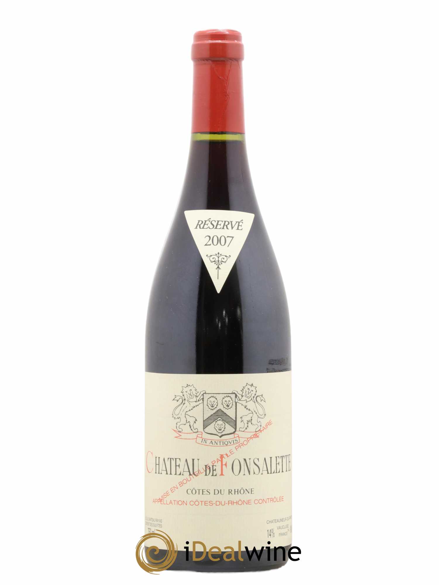 Côtes-du-Rhône Château de Fonsalette Emmanuel Reynaud 2007 - Lot de 1 bouteille - 0