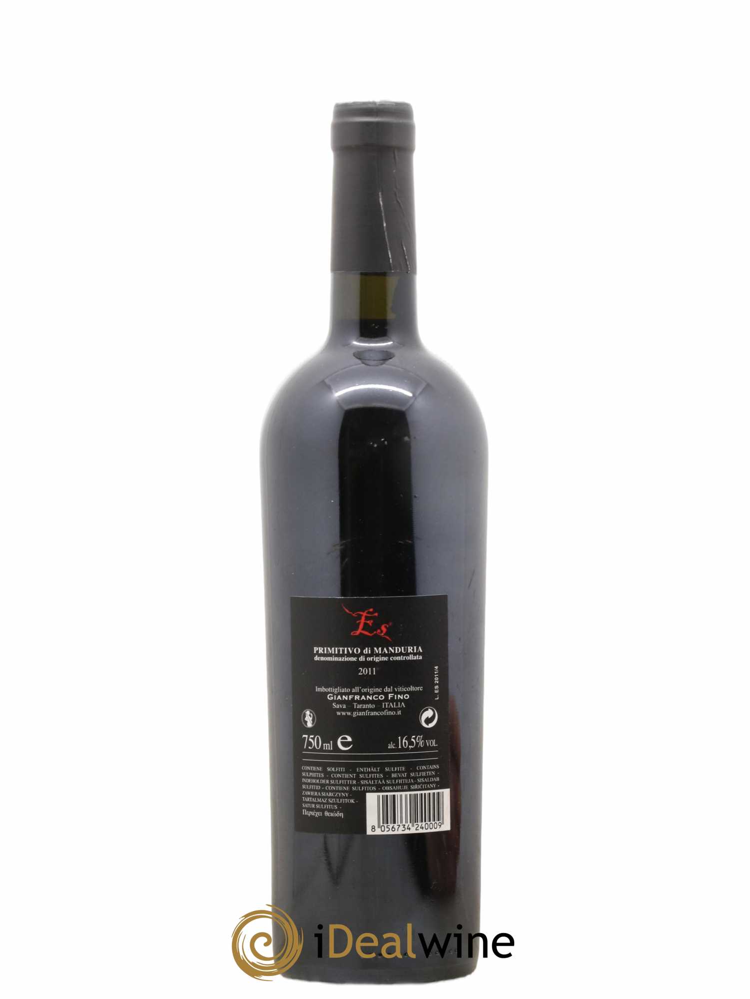 Italie Primitivo di Manduria Gianfranco Fino Es 2011 - Lot of 1 bottle - 1