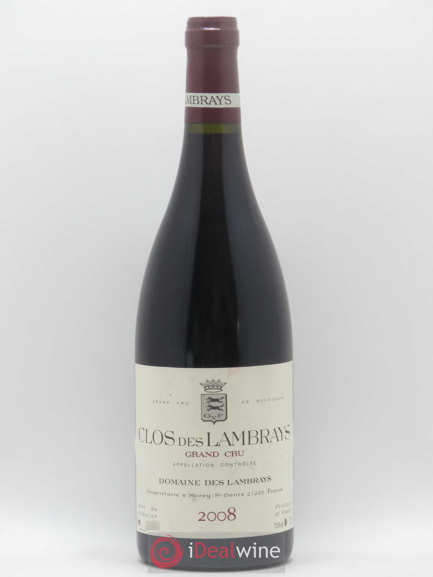 Clos des Lambrays Grand Cru Domaine des Lambrays 2008 - Lot de 1 bouteille - 0