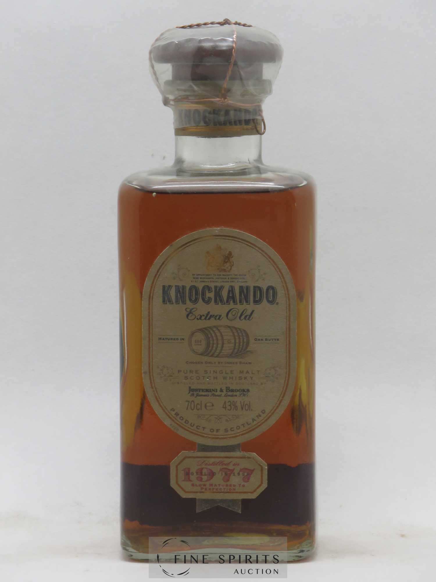 Knockando 1977 Of. Extra Old Oak Butts - bottled 1998 - Posten von 1 Flasche - 0