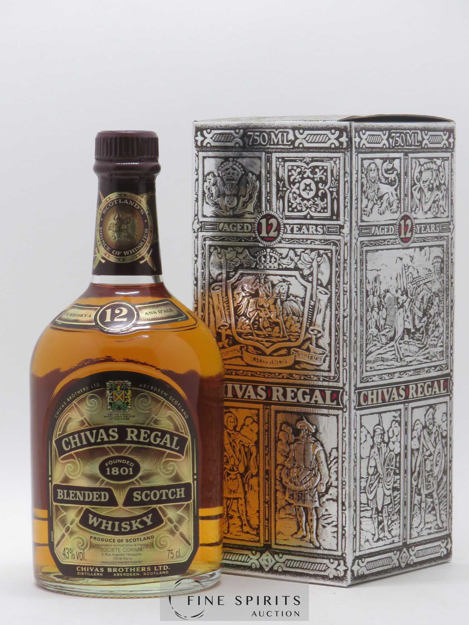 Chivas Regal 12 years Of. - Lot de 1 bouteille - 0