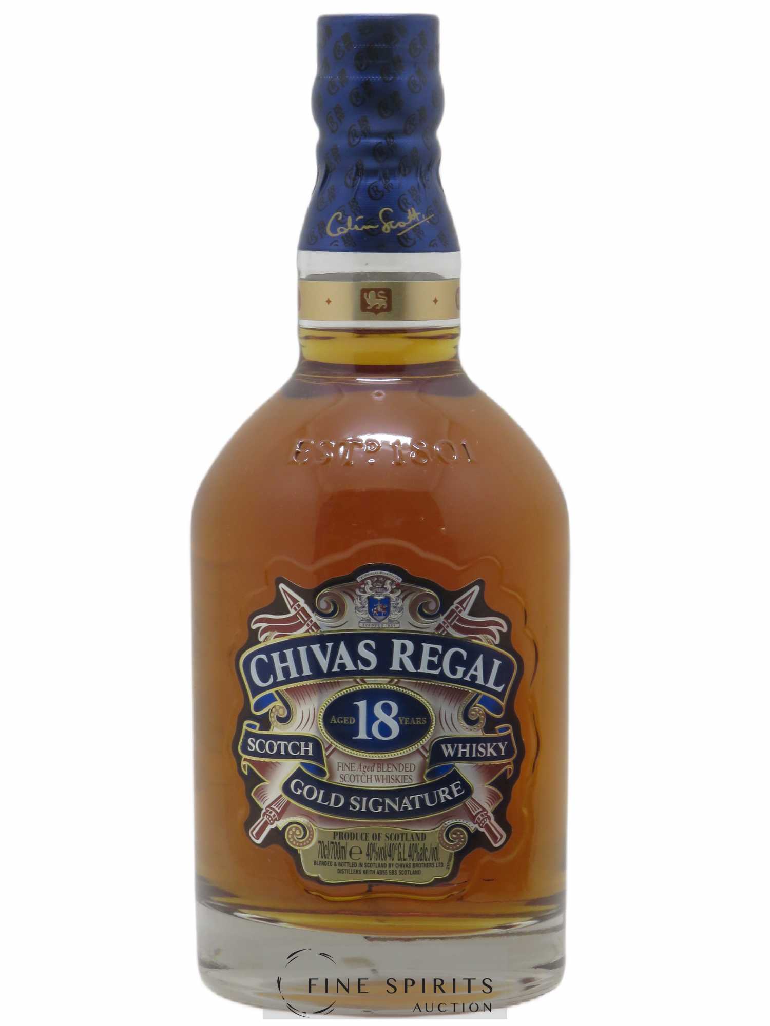 Chivas Regal 18 years Of. Gold Signature - Lot de 1 bouteille - 0