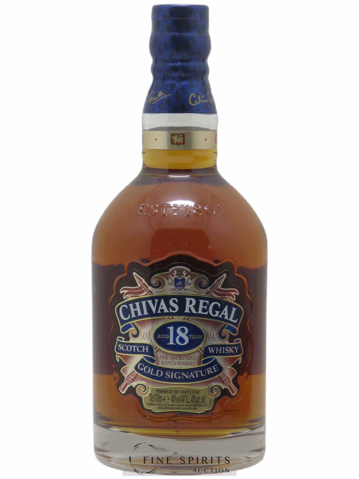Chivas Regal 18 years Of. Gold Signature - Lot de 1 bouteille - 0