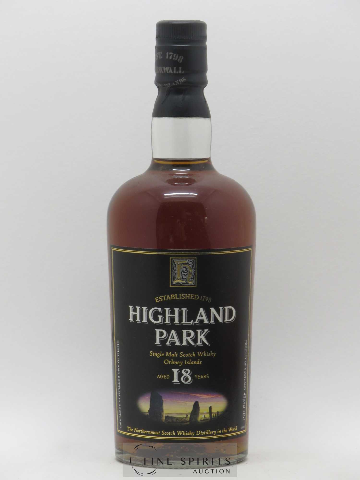 Highland Park 18 years Of. The Greatest All-Rounder in the World of Malt Whisky - Lot de 1 bouteille - 0