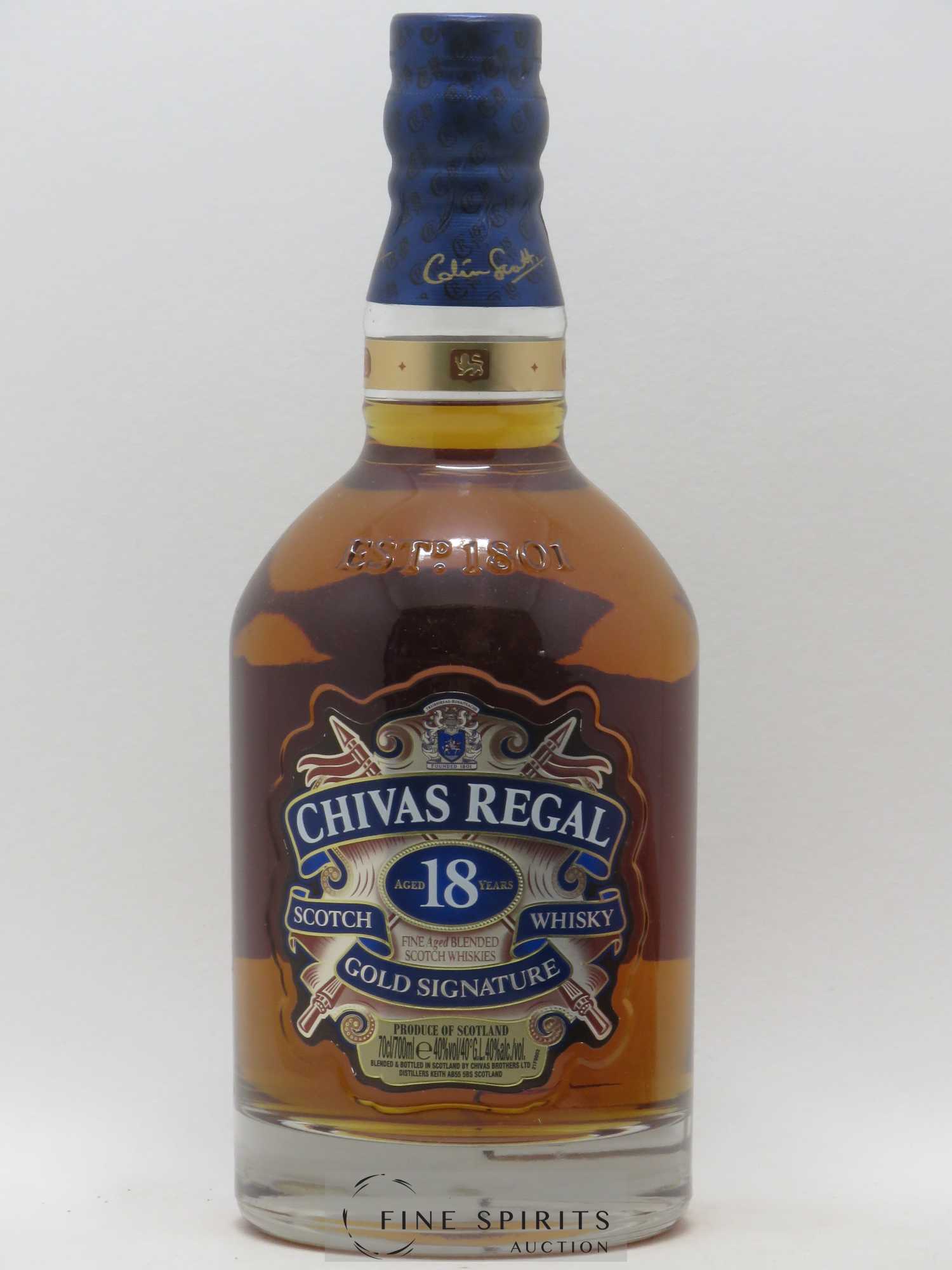 Chivas Regal 18 years Of. Gold Signature - Lot de 1 bouteille - 0