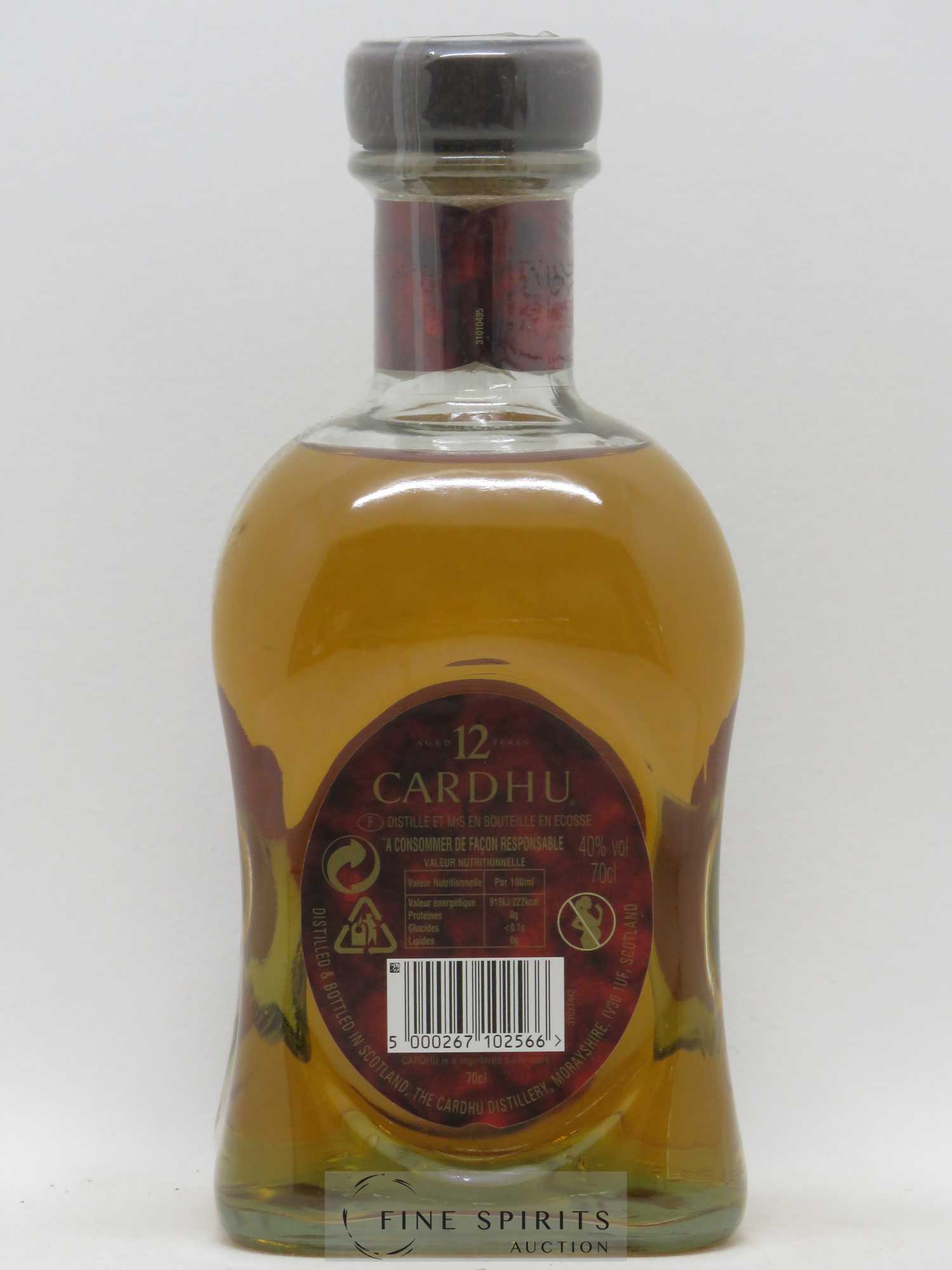 Cardhu 12 years Of. - Posten von 1 Flasche - 2