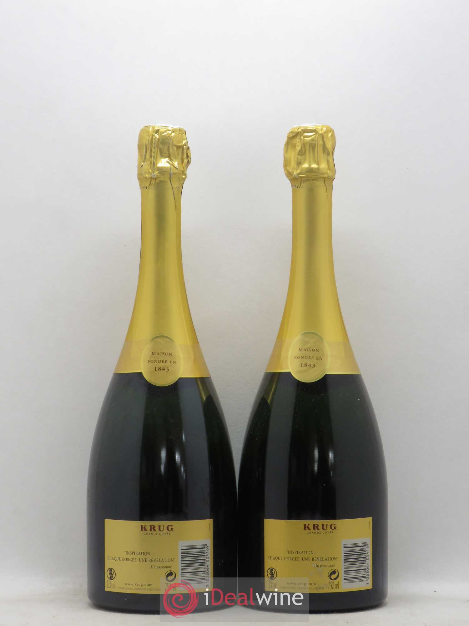Grande Cuvée Brut Krug Dégorgement avant 2011 - Posten von 2 Flaschen - 1