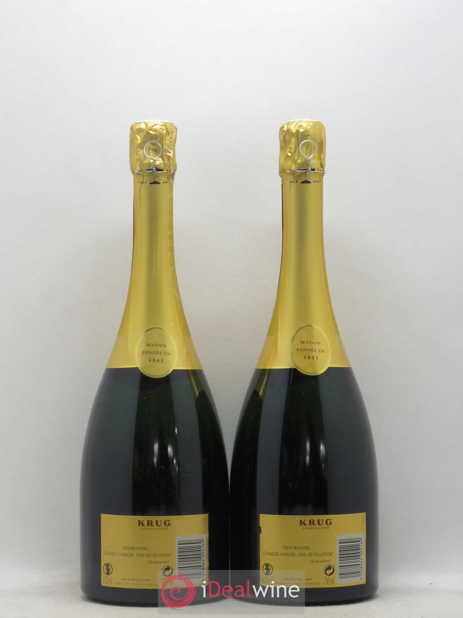 Grande Cuvée Brut Krug Dégorgement avant 2011 - Posten von 2 Flaschen - 1