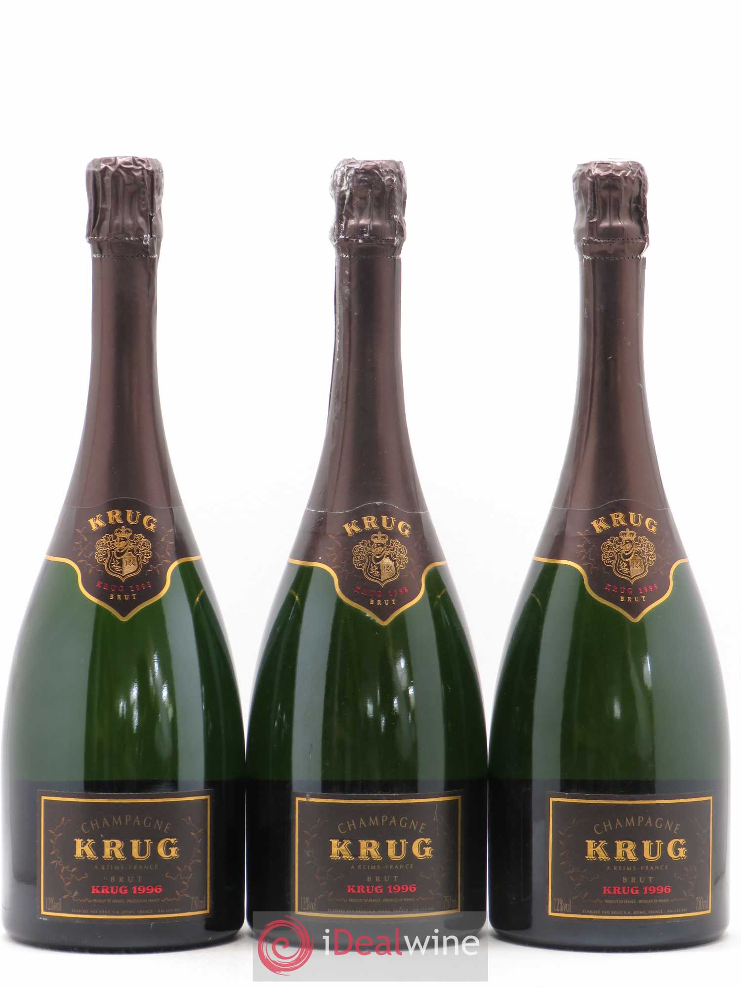 Vintage Krug 1996 - Lot de 3 bouteilles - 0