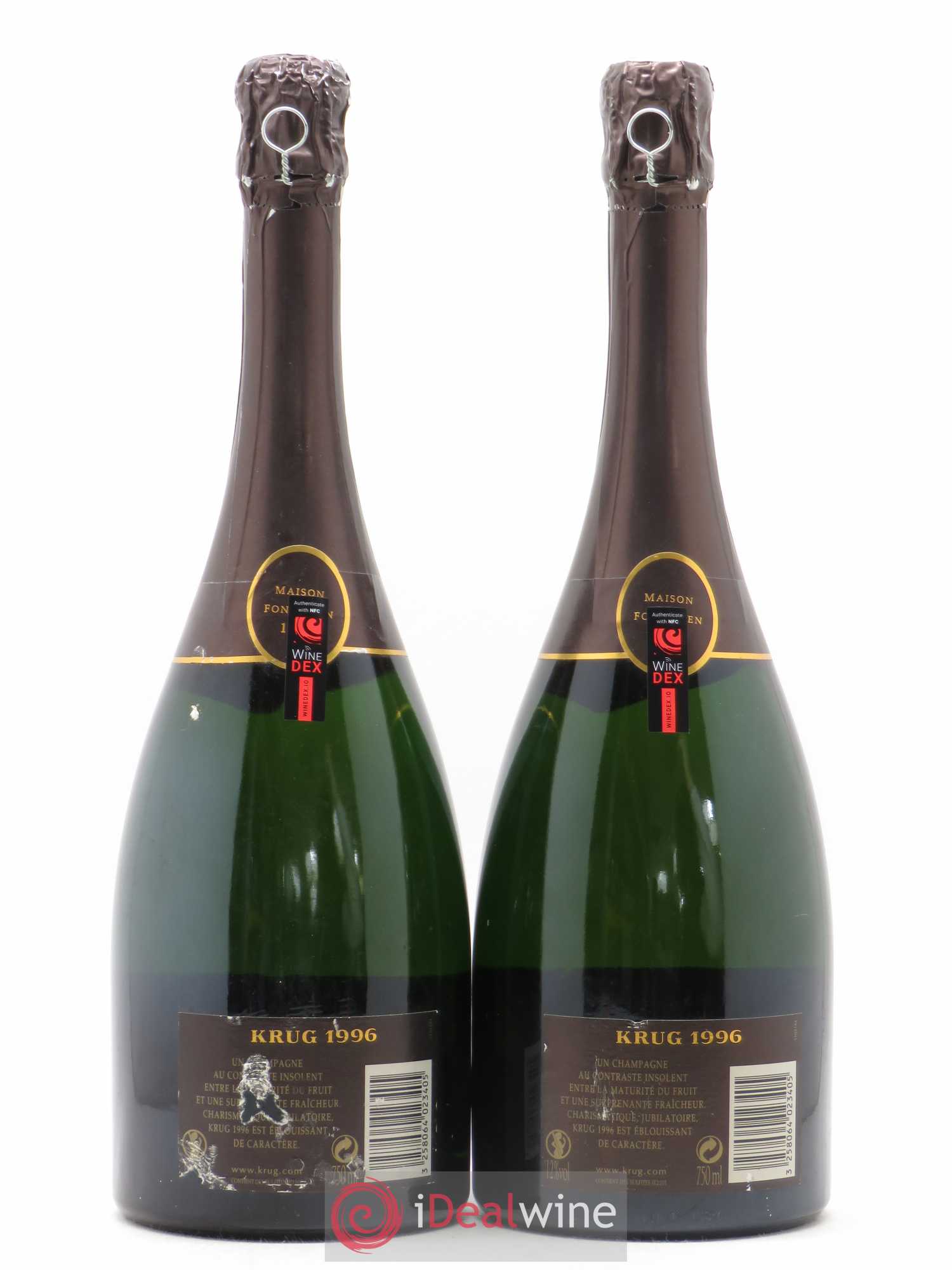 Vintage Krug 1996 - Lot de 2 bouteilles - 1