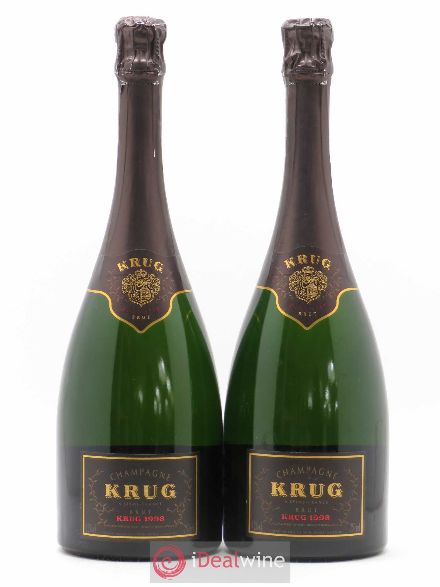 Vintage Krug 1998 - Lot de 2 bouteilles - 0