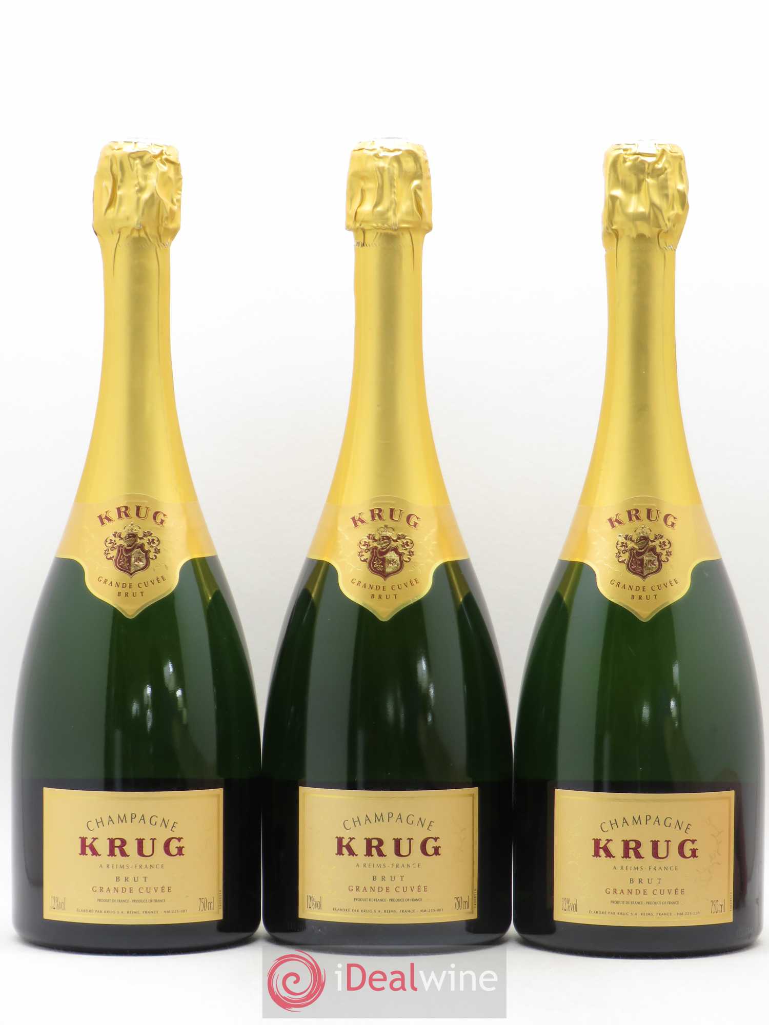 Grande Cuvée Brut Krug Dégorgement avant 2011 - Posten von 3 Flaschen - 0