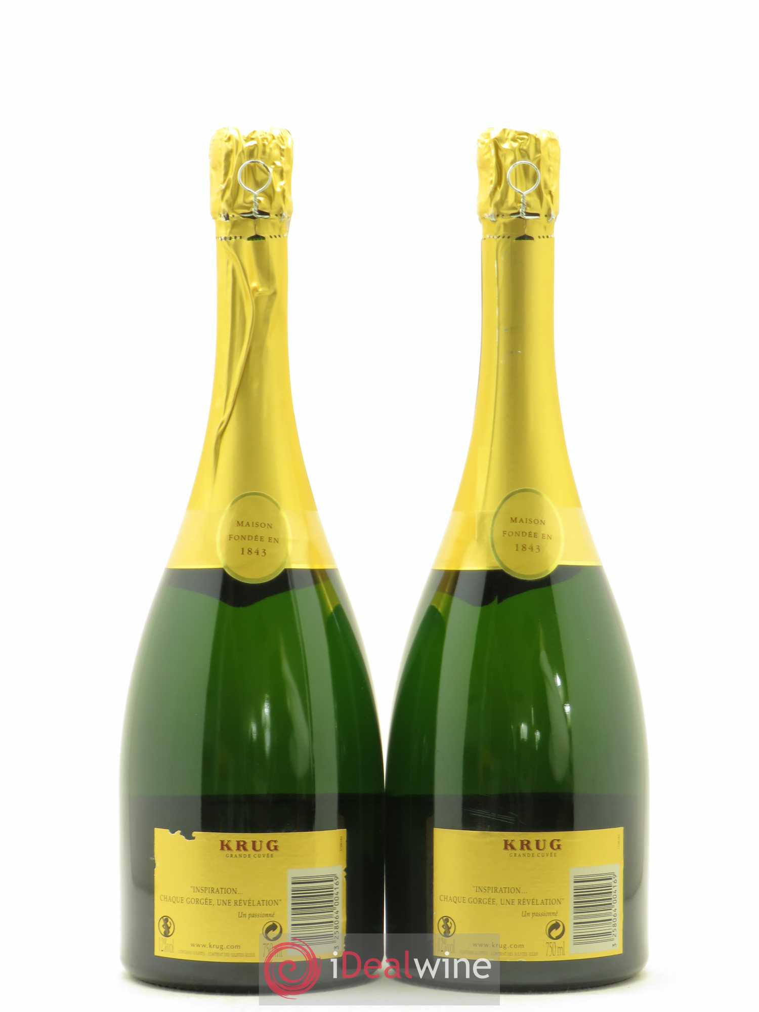 Grande Cuvée Brut Krug Dégorgement avant 2011 - Posten von 2 Flaschen - 1