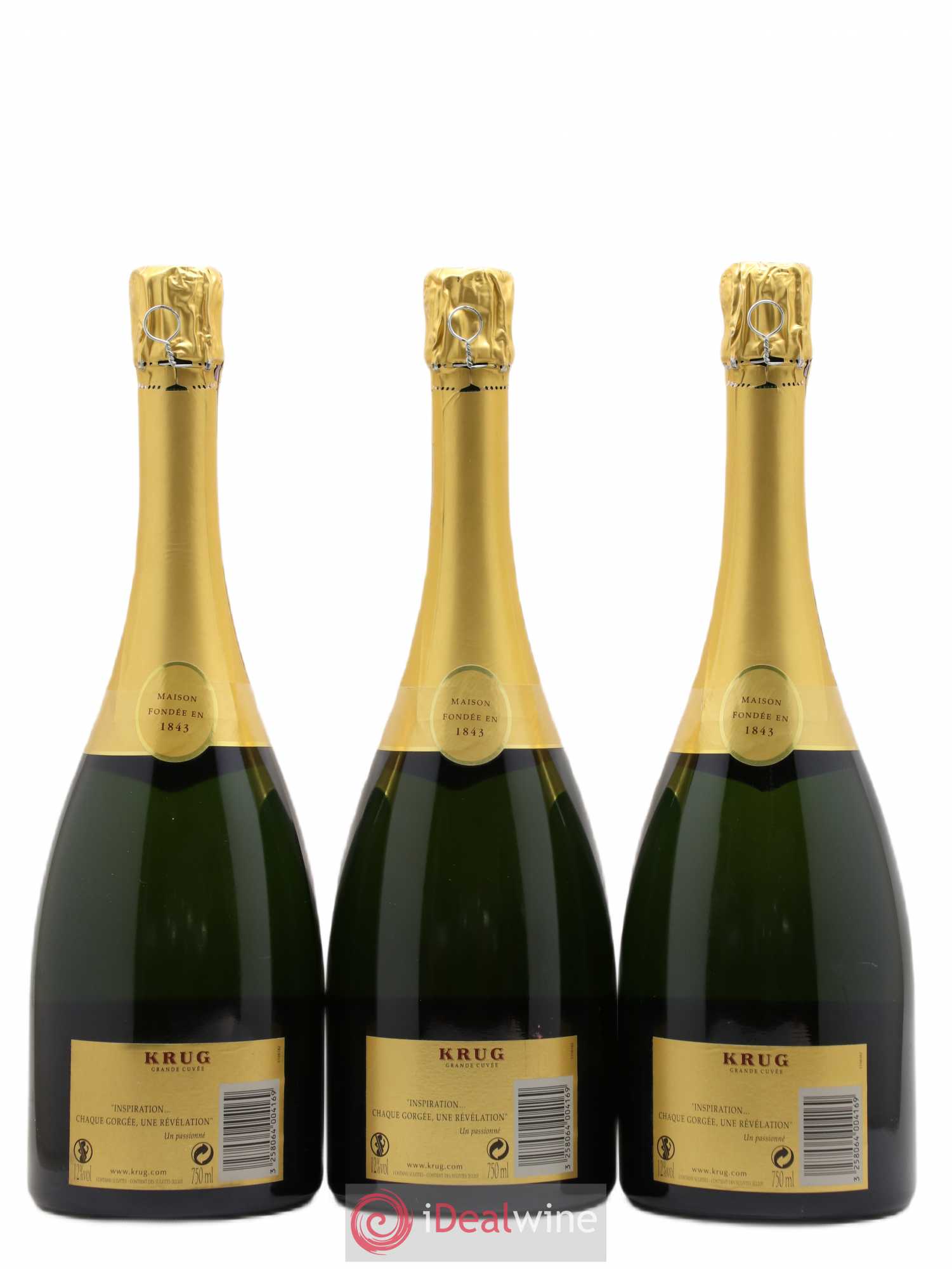 Grande Cuvée - 157ème édition Krug - Lot de 3 bouteilles - 1