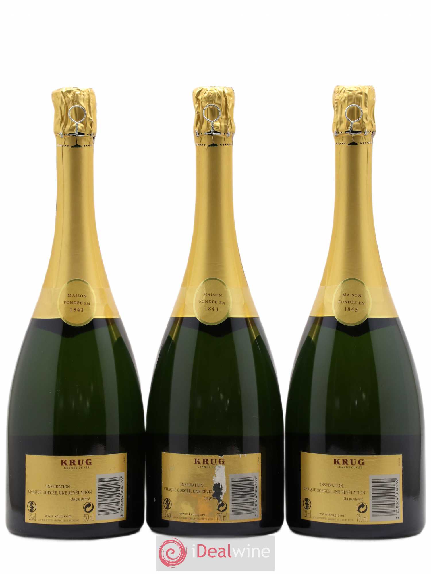 Grande Cuvée - 157ème édition Krug - Lot de 3 bouteilles - 1
