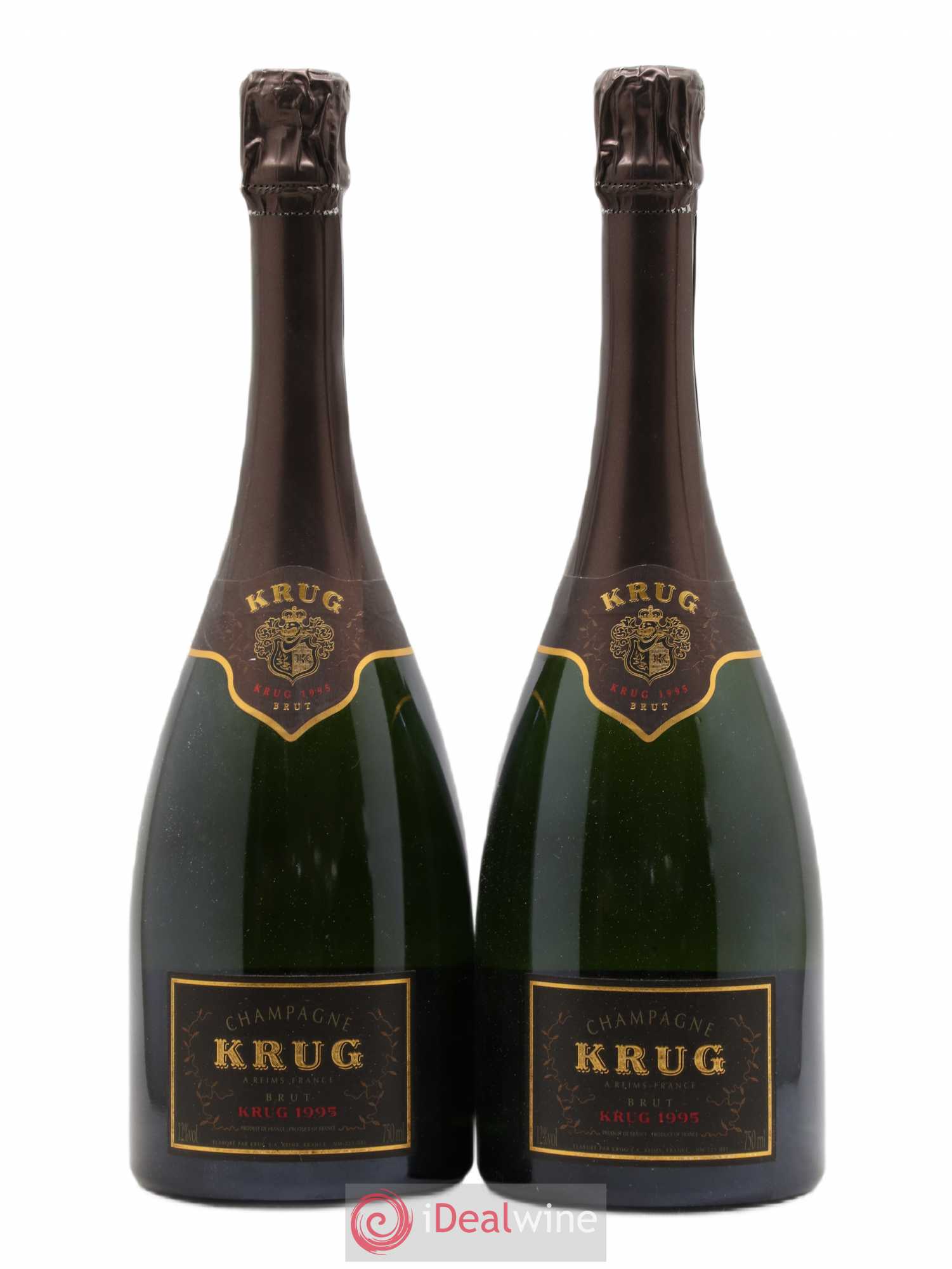 Vintage Krug 1995 - Lot de 2 bouteilles - 0