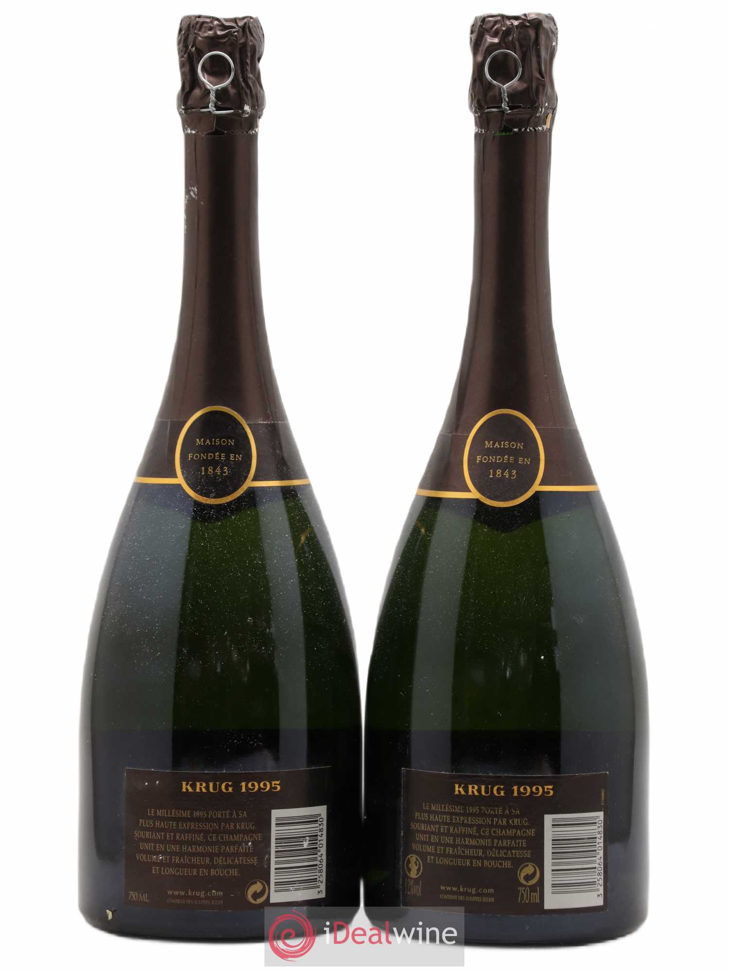 Vintage Krug 1995 - Lot de 2 bouteilles - 1