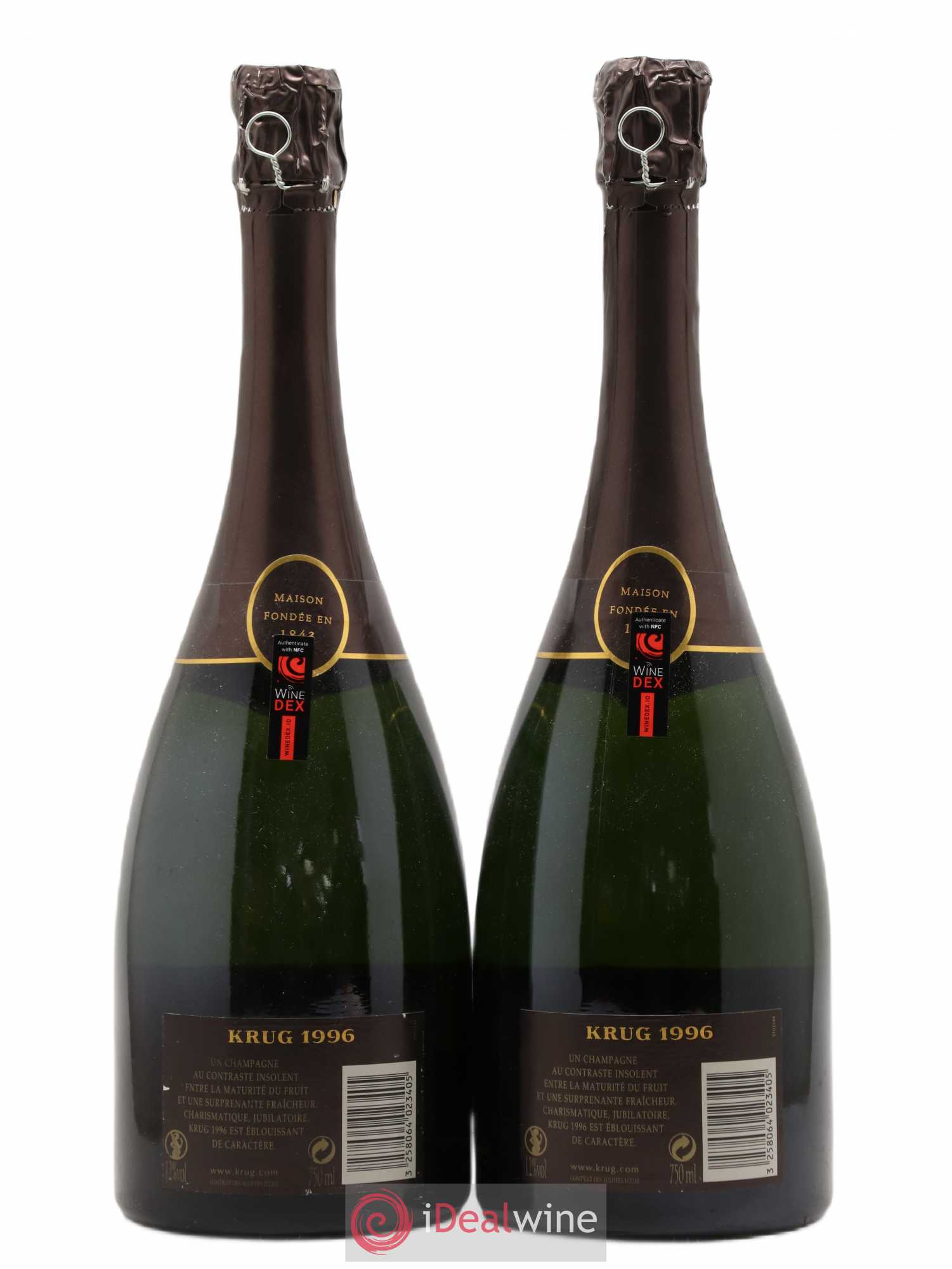 Vintage Krug 1996 - Lot de 2 bouteilles - 1