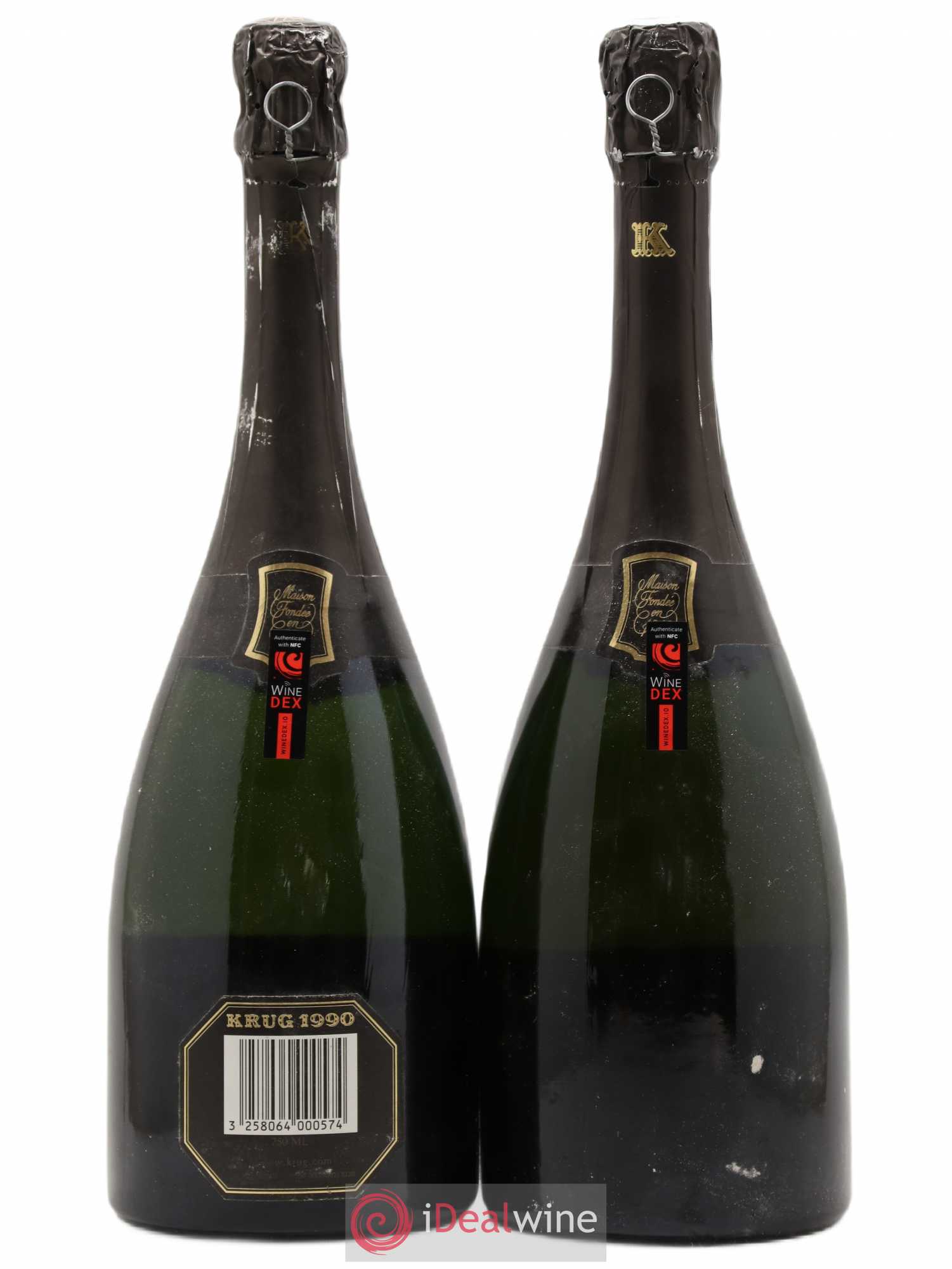 Vintage Krug 1990 - Lot de 2 bouteilles - 1