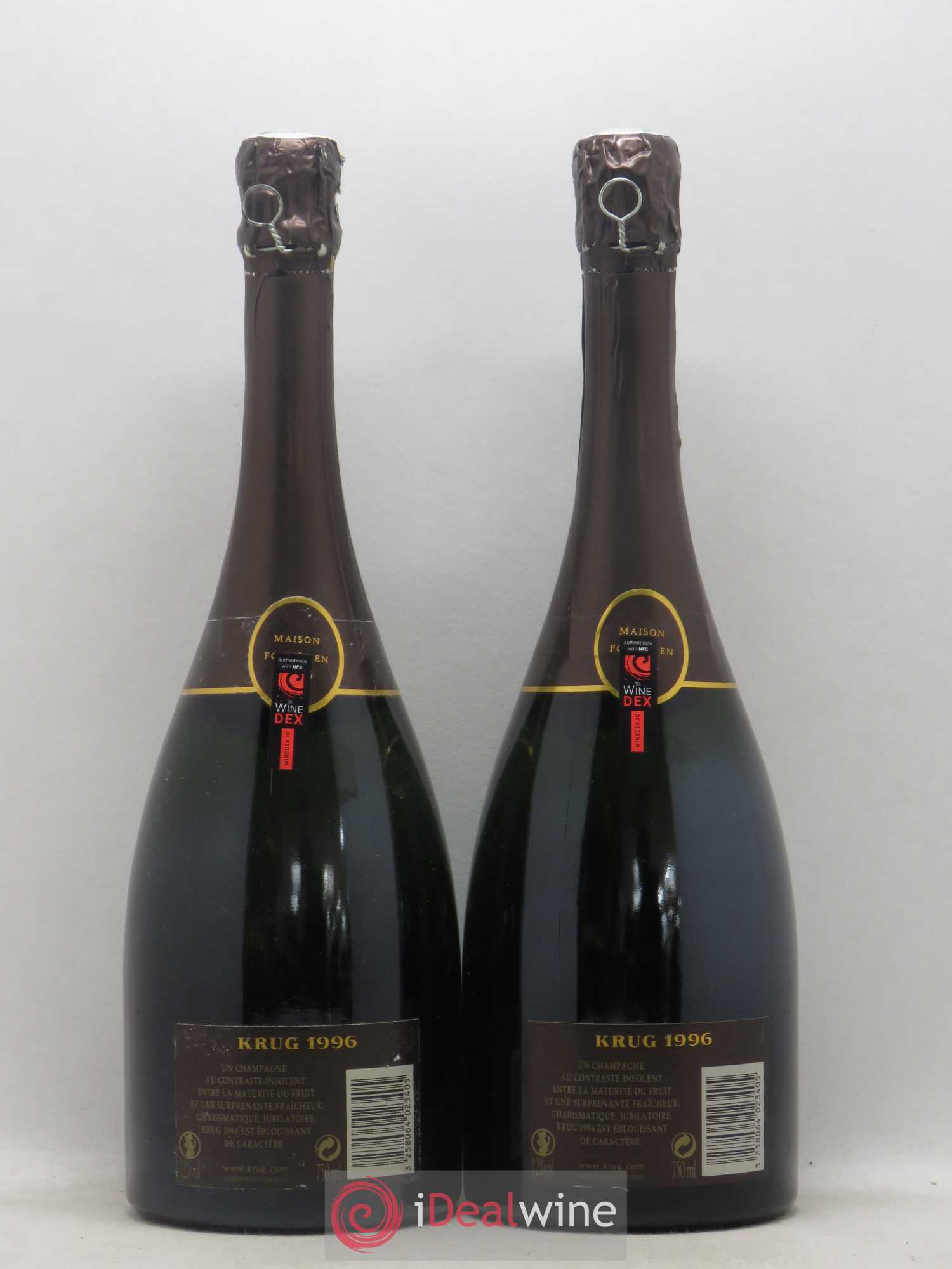 Vintage Krug 1996 - Lot de 2 bouteilles - 1