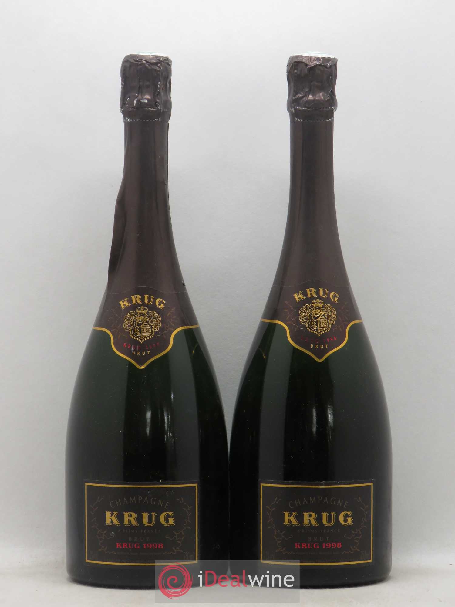 Vintage Krug Brut 1998 - Lot de 2 bouteilles - 0