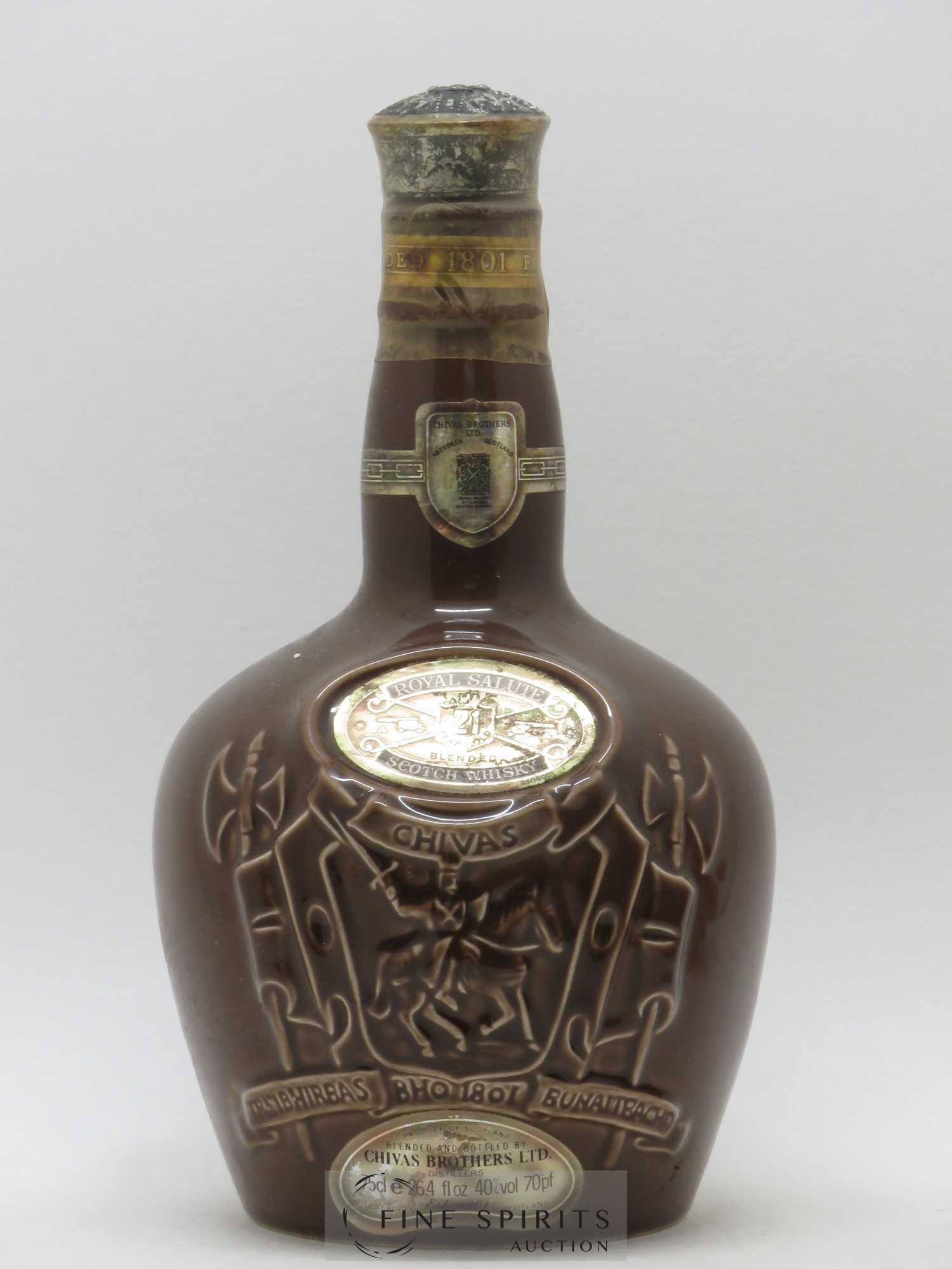 Chivas 21 years Of. Royal Salute Brown Ceramic - Lot de 1 bouteille - 0