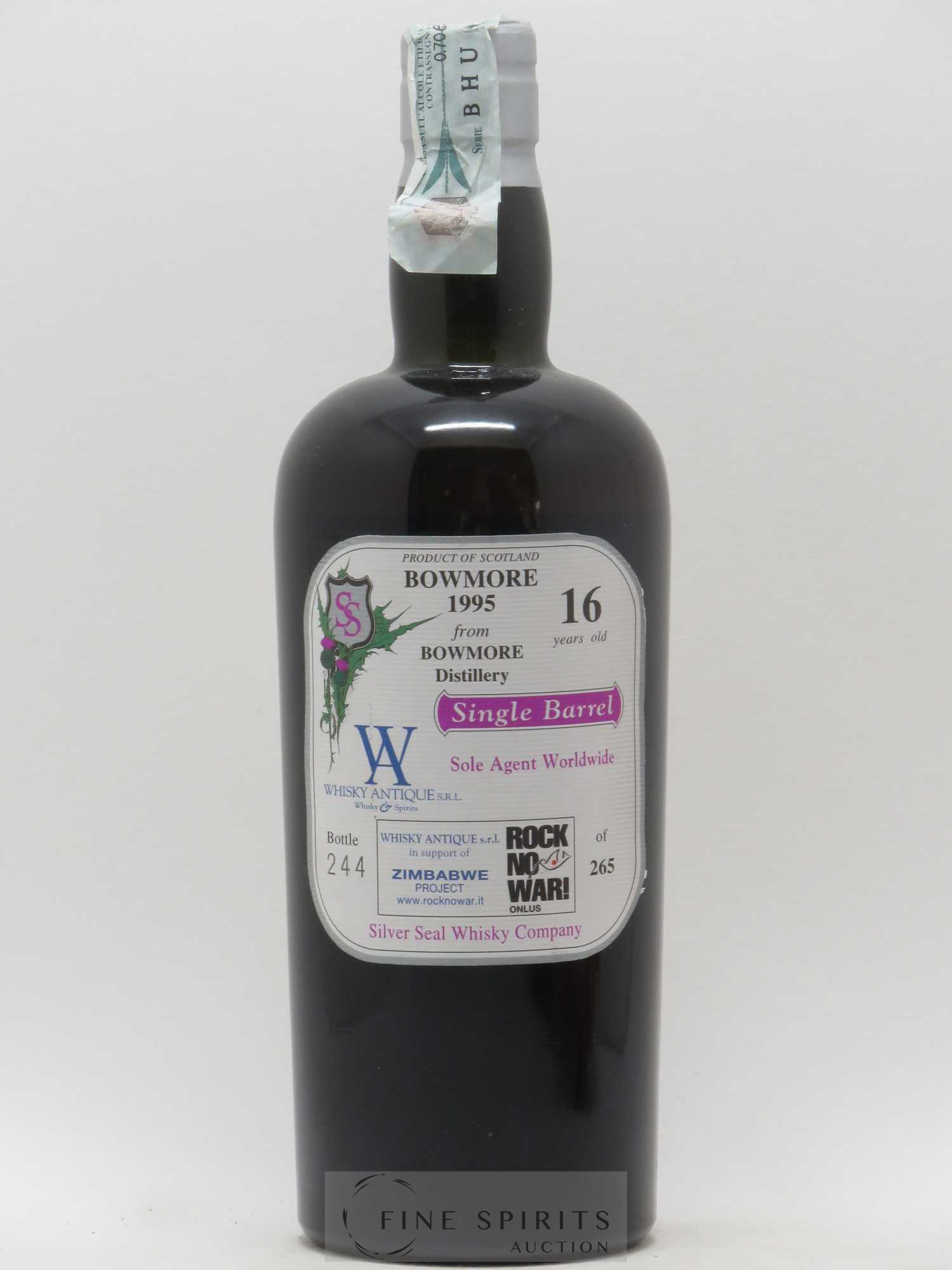 Bowmore 16 years 1995 Silver Seal Whisky Company Single Barrel - One of 265 bottles Whisky Antique Special Reserve - Lot de 1 bouteille - 1