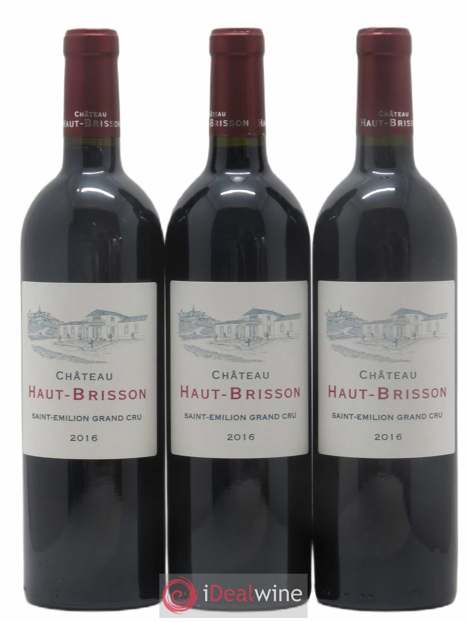 Saint-Émilion Grand Cru Château Haut Brisson 2016 - Posten von 3 Flaschen - 0