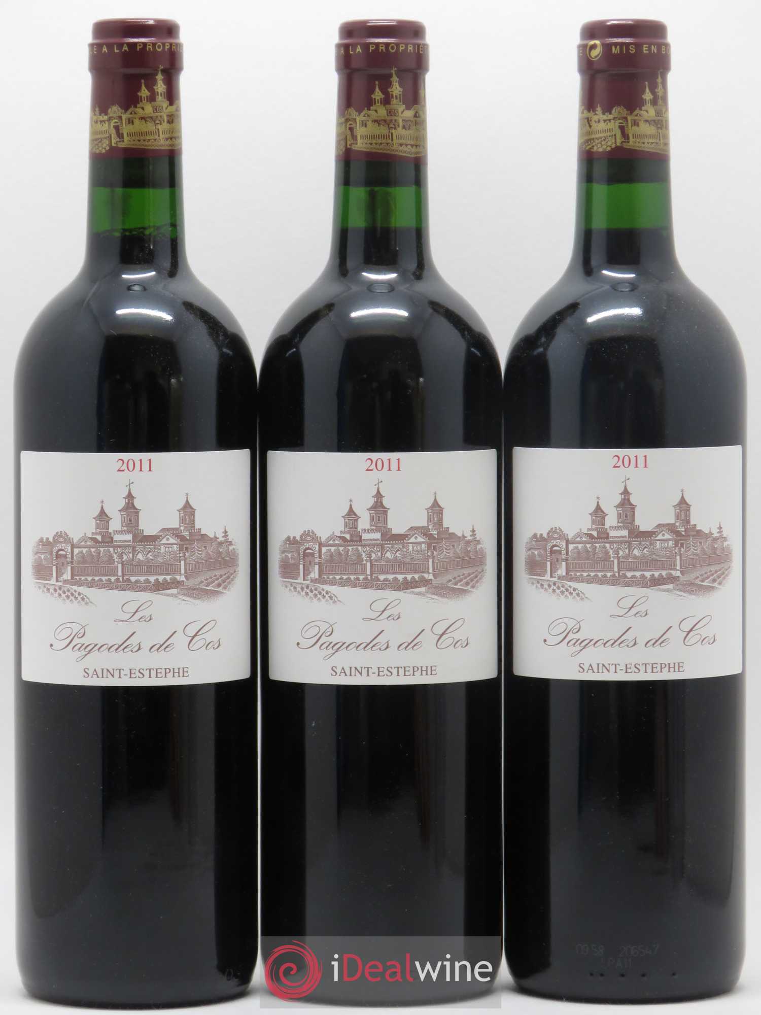 Les Pagodes de Cos Second Vin 2011 - Lot de 3 bouteilles - 0