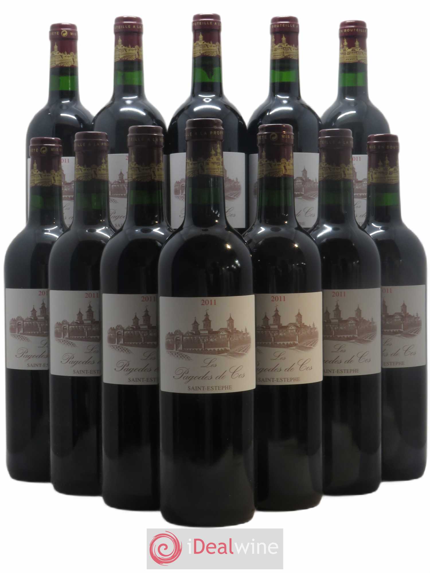 Les Pagodes de Cos Second Vin 2011 - Lot of 12 bottles - 0
