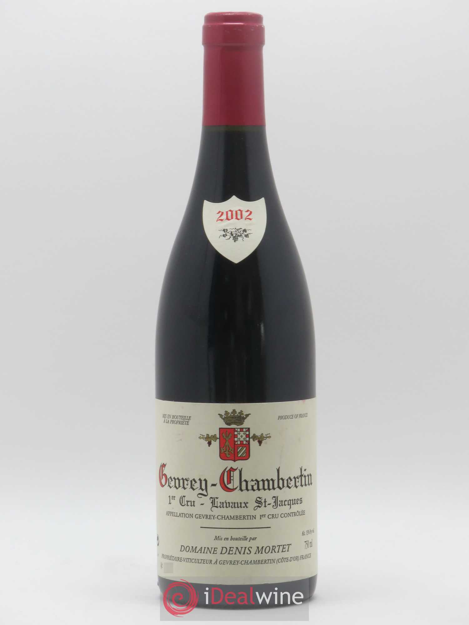Gevrey-Chambertin 1er Cru Lavaux Saint Jacques Denis Mortet (Domaine) 2002 - Lot de 1 bouteille - 0