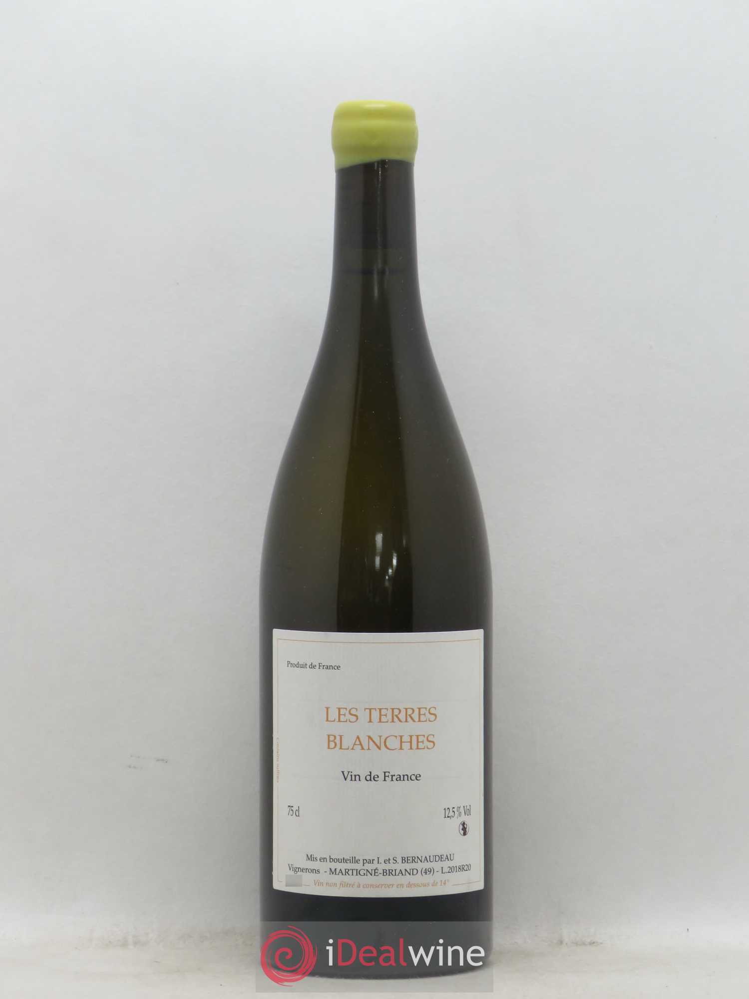 Vin de France Les Terres Blanches Stéphane Bernaudeau 2018 - Lot de 1 bouteille - 0
