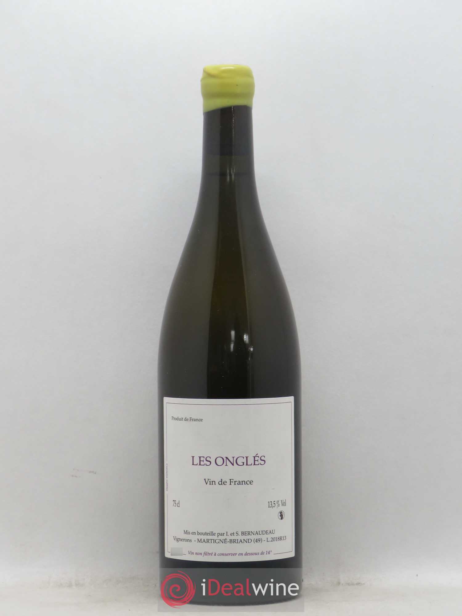 Vin de France Les Onglés Stéphane Bernaudeau 2018 - Lot de 1 bouteille - 0